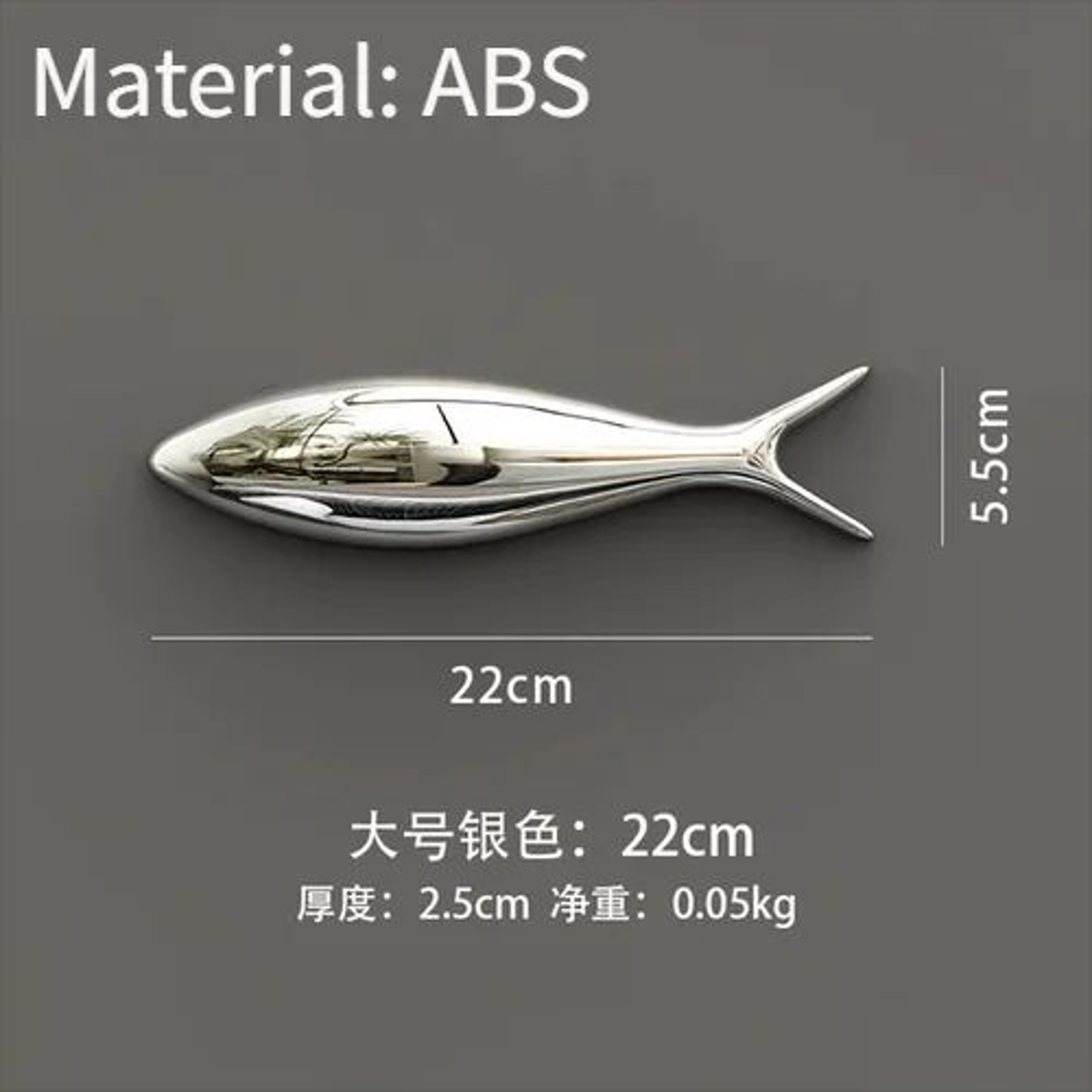 3D Electroplated Fish Wall Decor Hanging Ornament 7