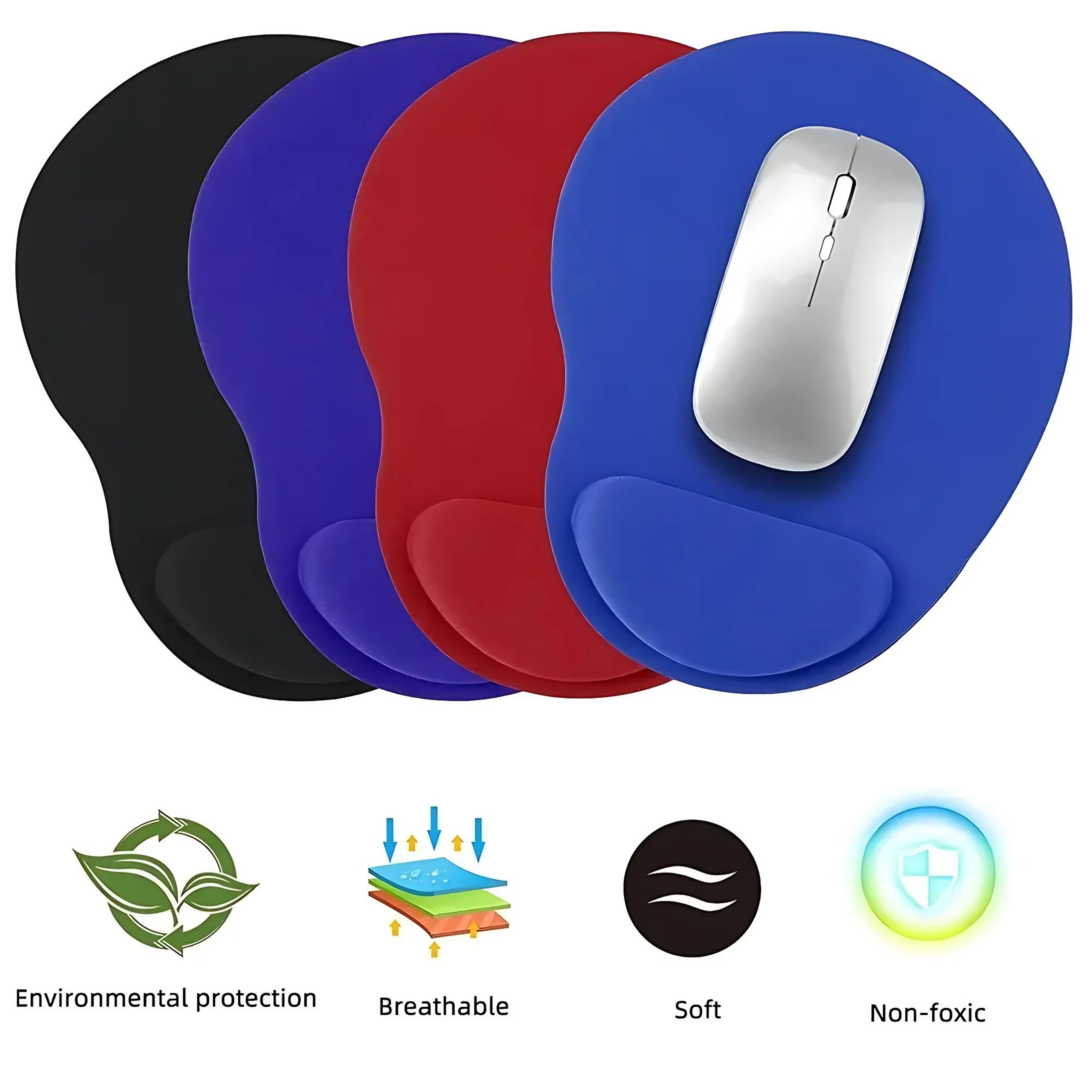 Ergonomic Mouse Pad With Soft Wrist Support 4