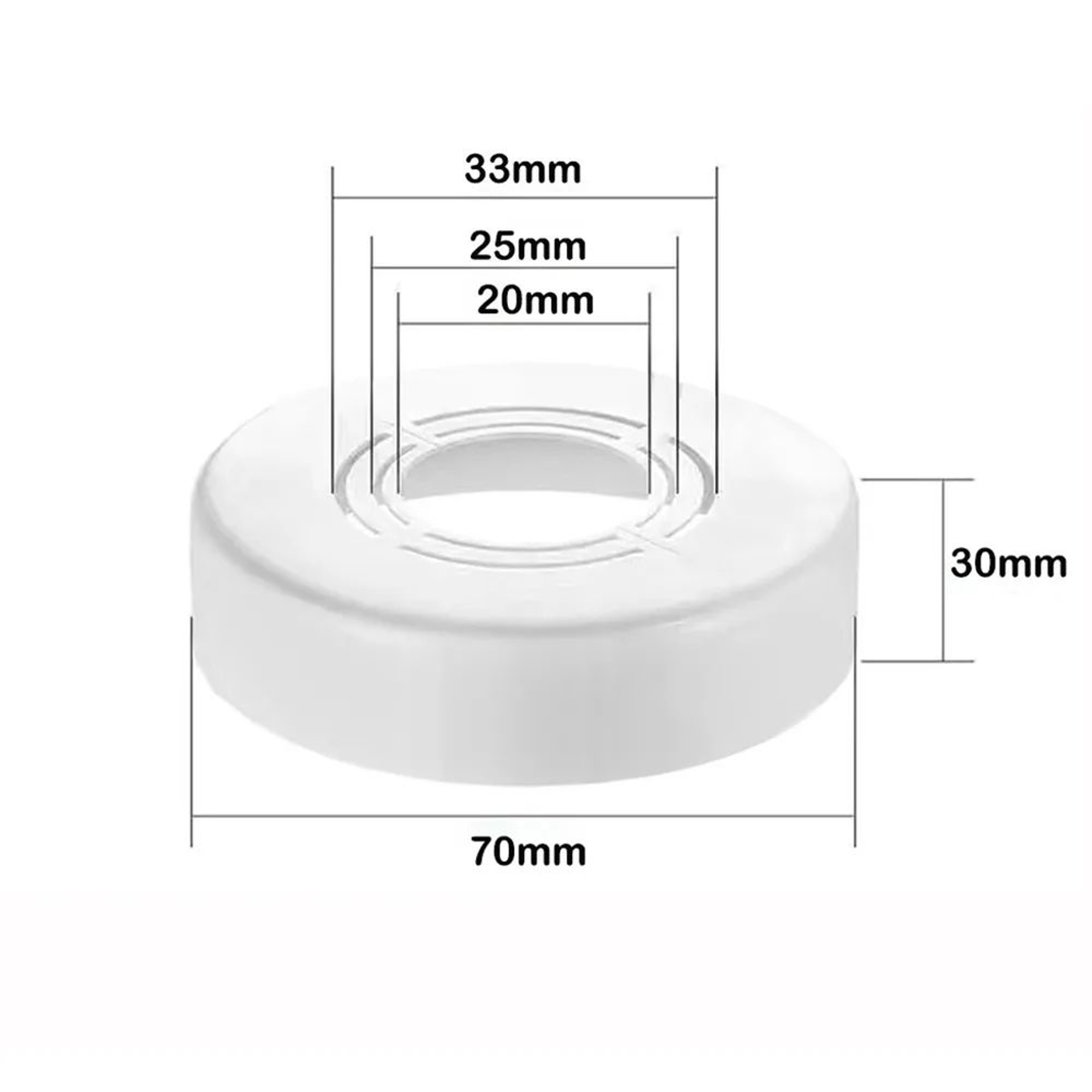 Adjustable ABS Shower Faucet Wall Flange Cover 20