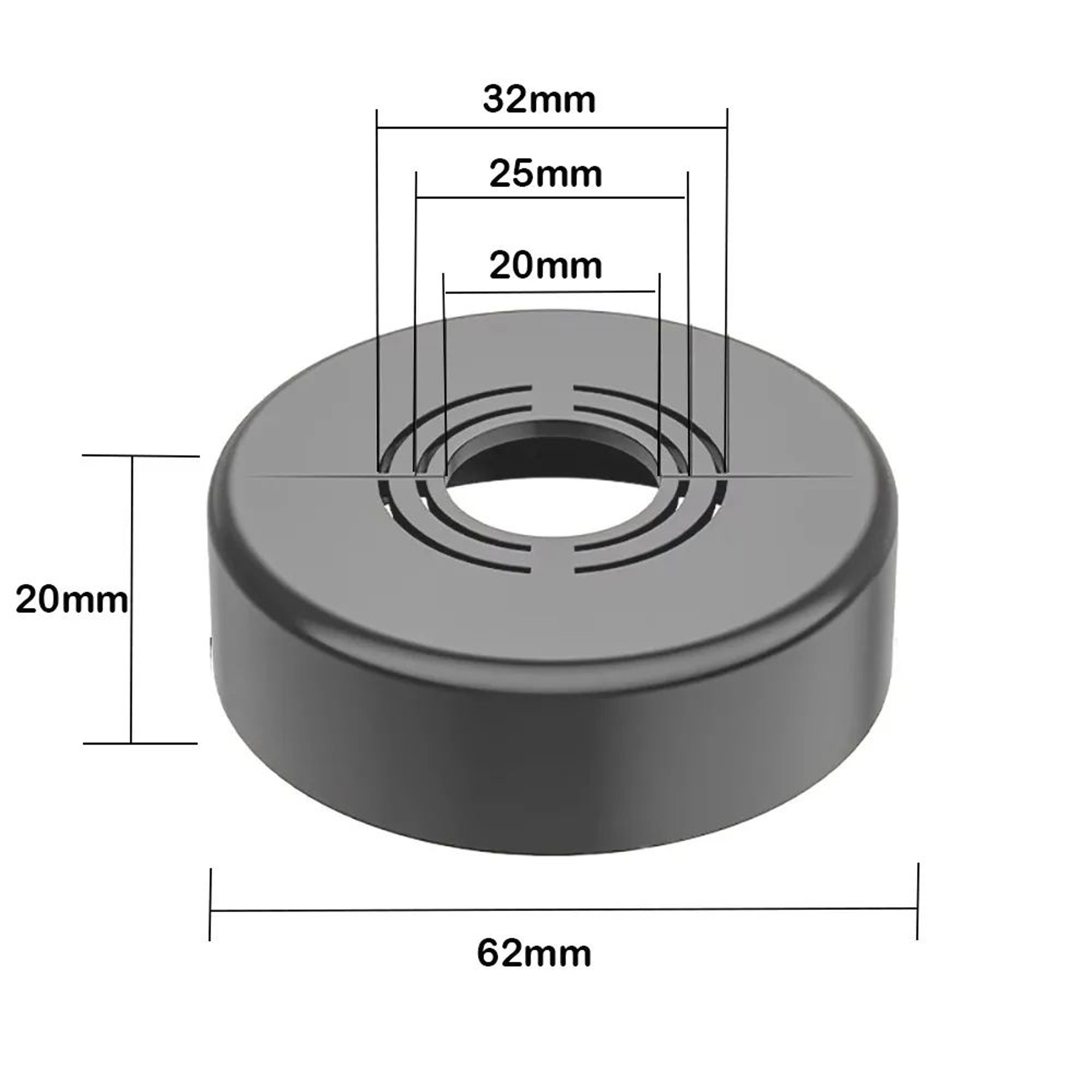 Adjustable ABS Shower Faucet Wall Flange Cover 23