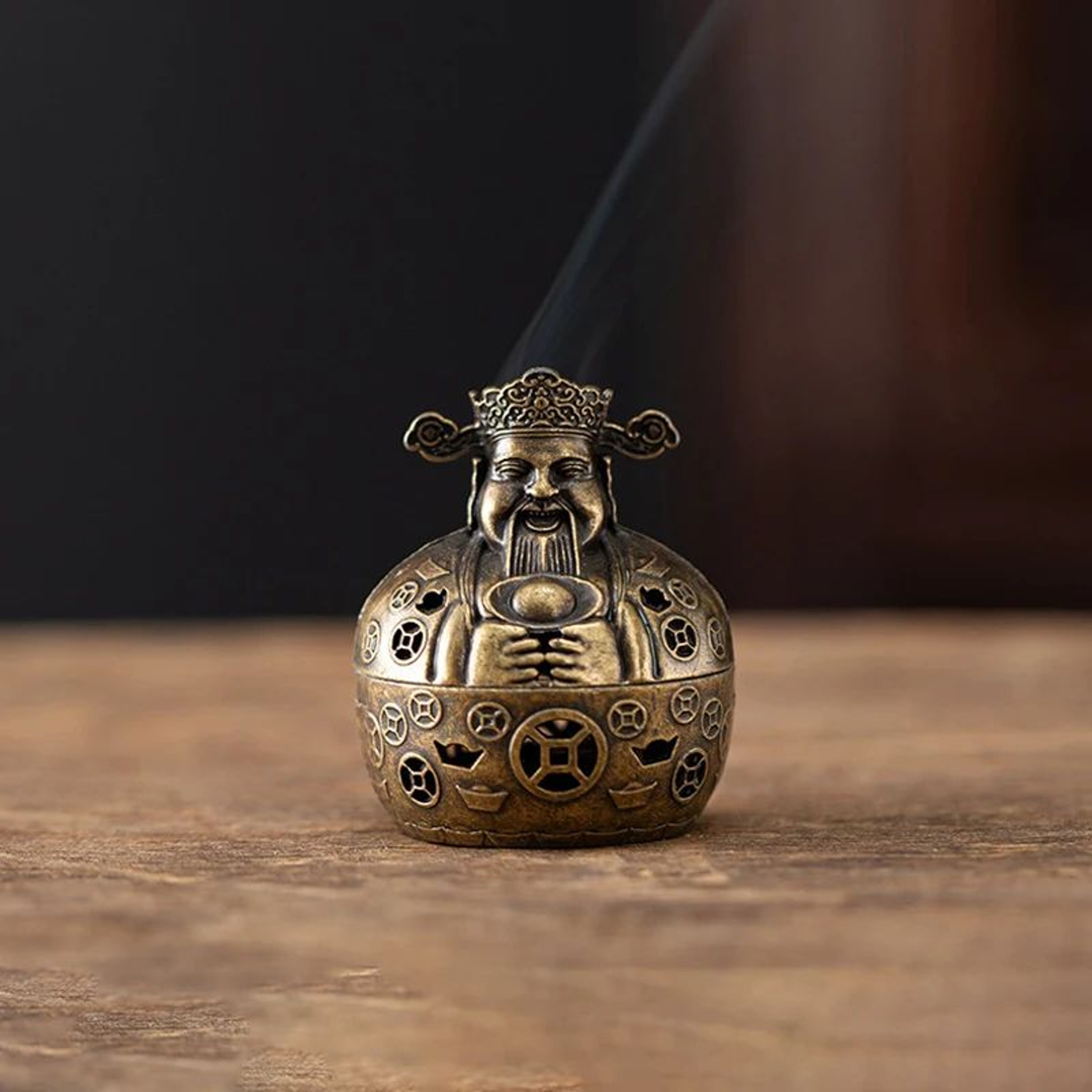 Vintage Three Legged Alloy Incense Burner And Stick Holder 7