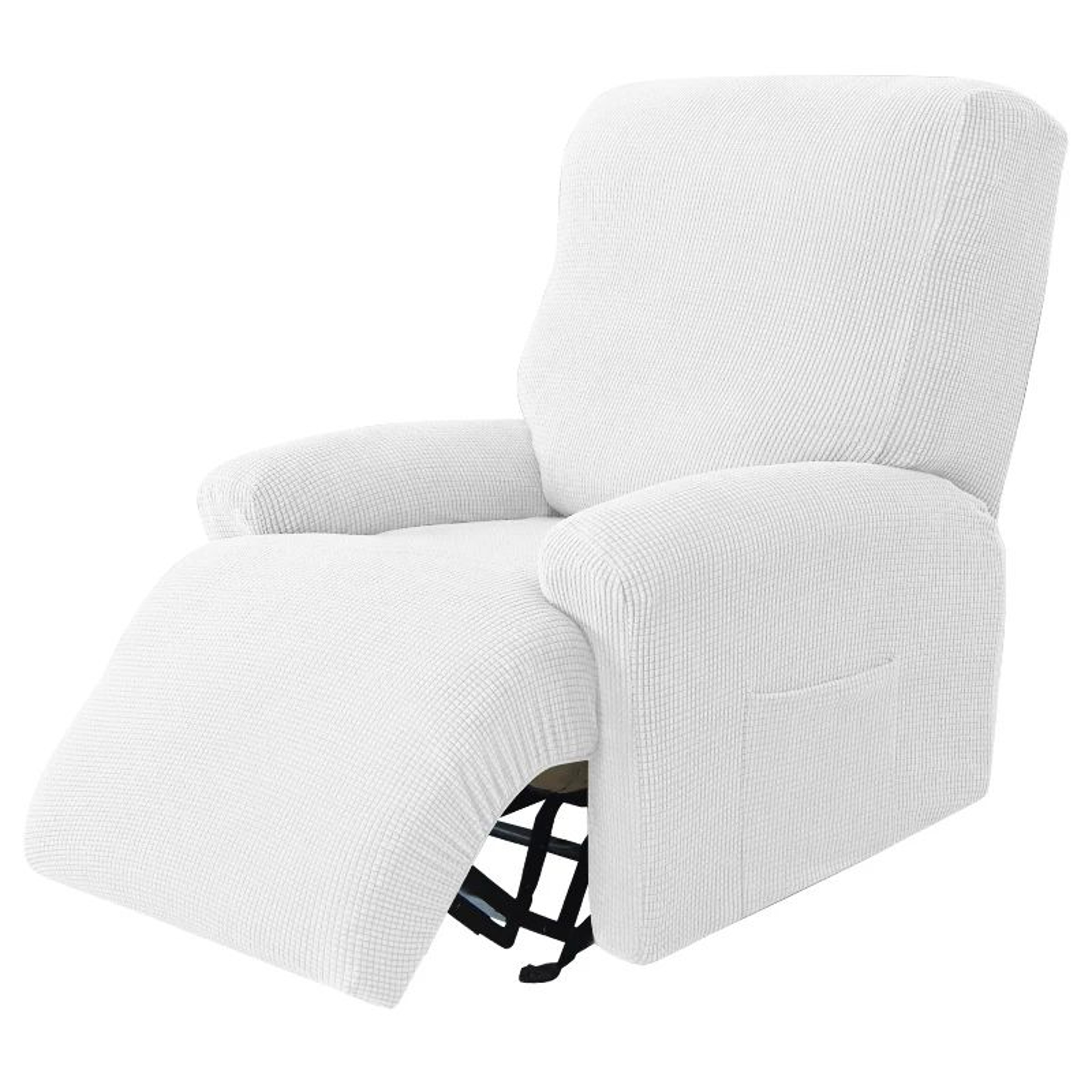Stretch Spandex Recliner Sofa Cover Four Piece Set 21