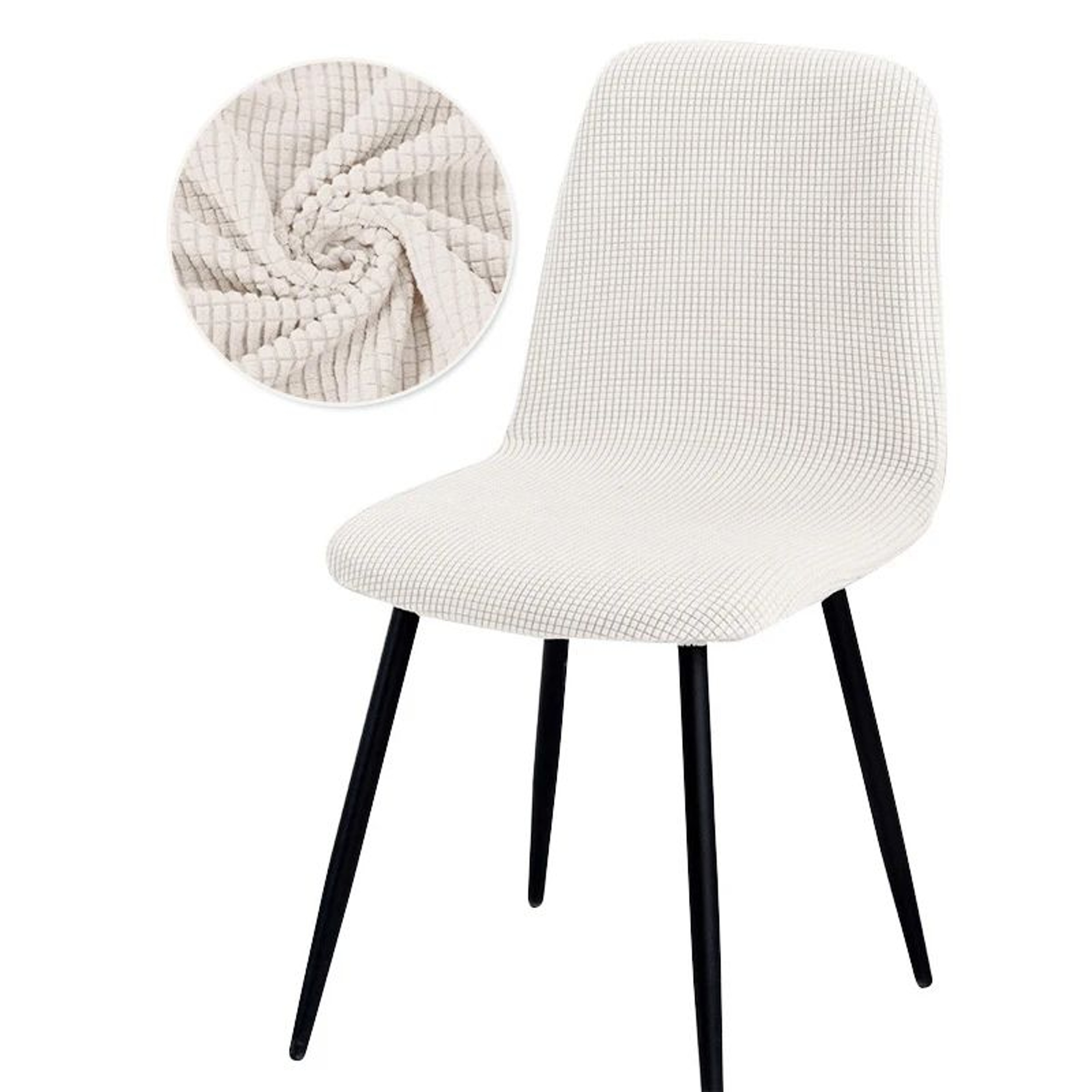 Modern Stretch Short Back Chair Cover 15