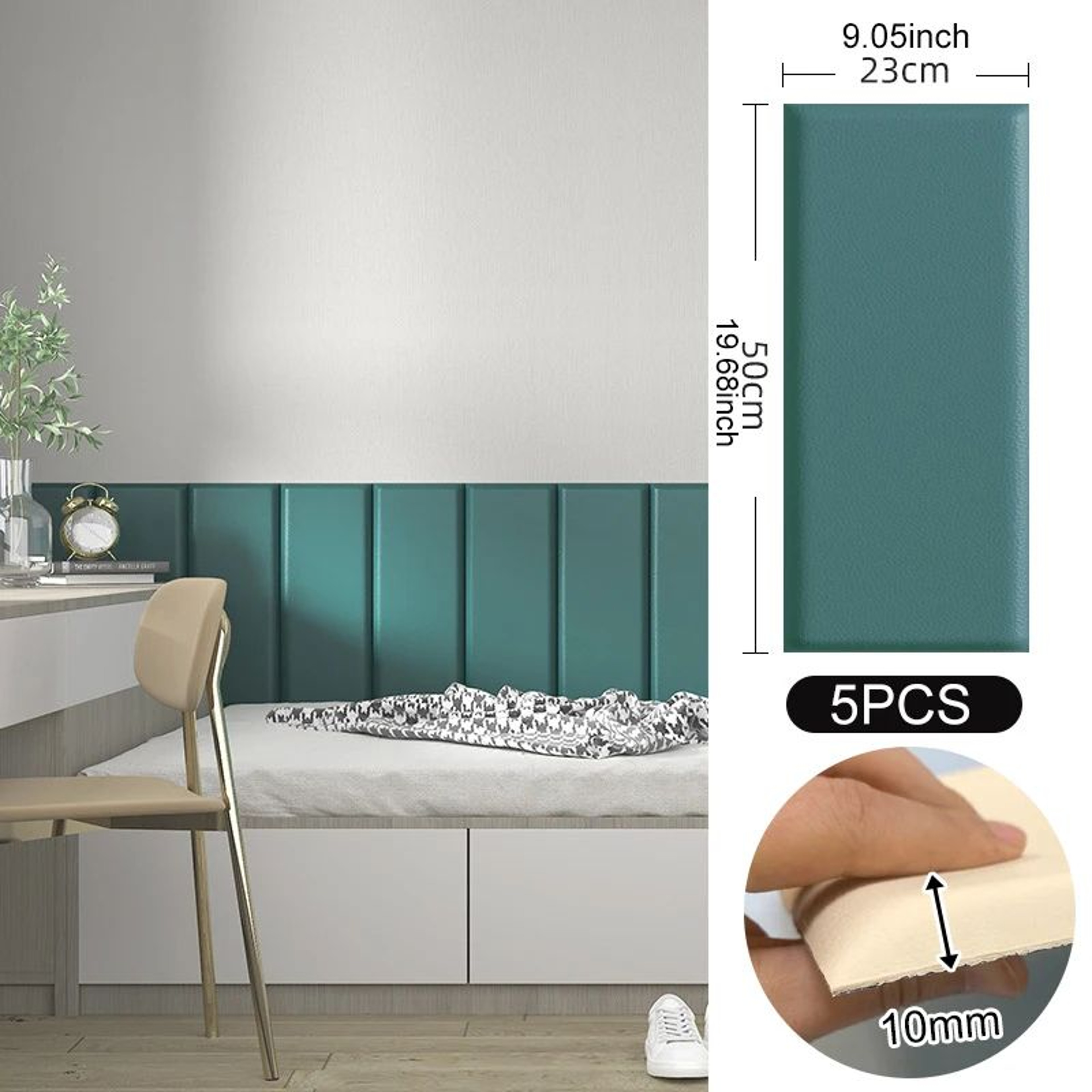3D Soft Self Adhesive Leather Wall Panel 8