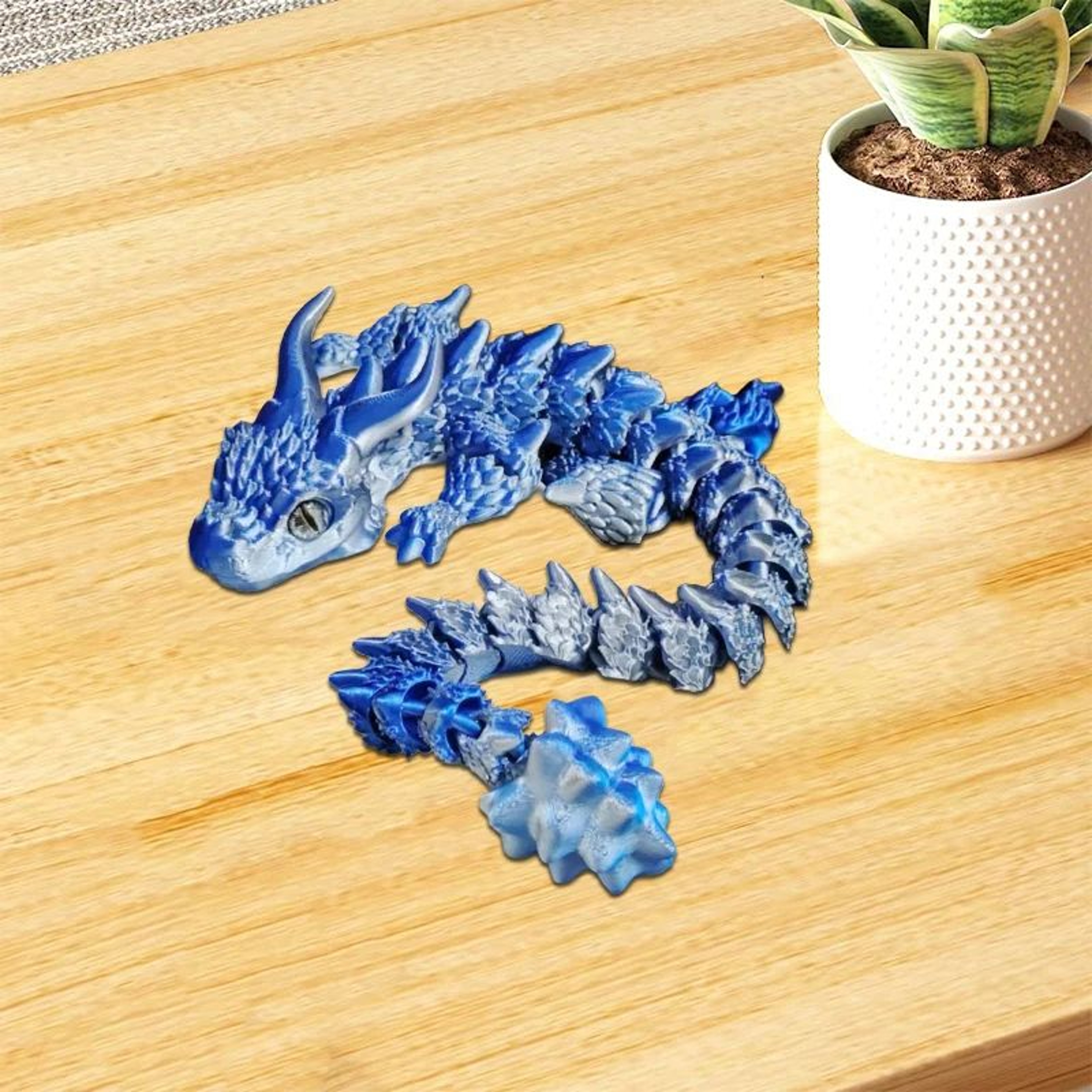 3D Printed Articulated Magic Dragon Desktop Toy 2