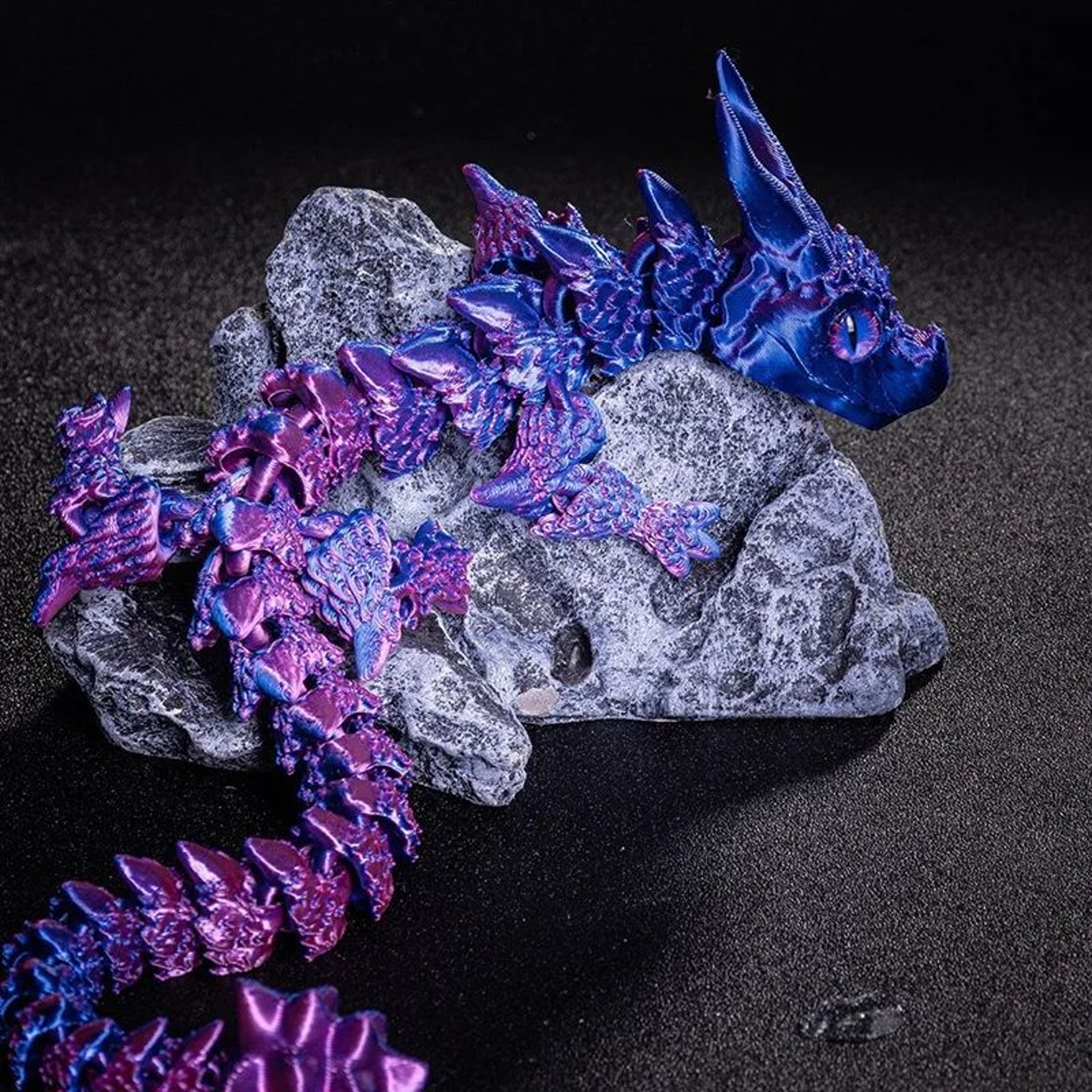 3D Printed Articulated Magic Dragon Desktop Toy 6