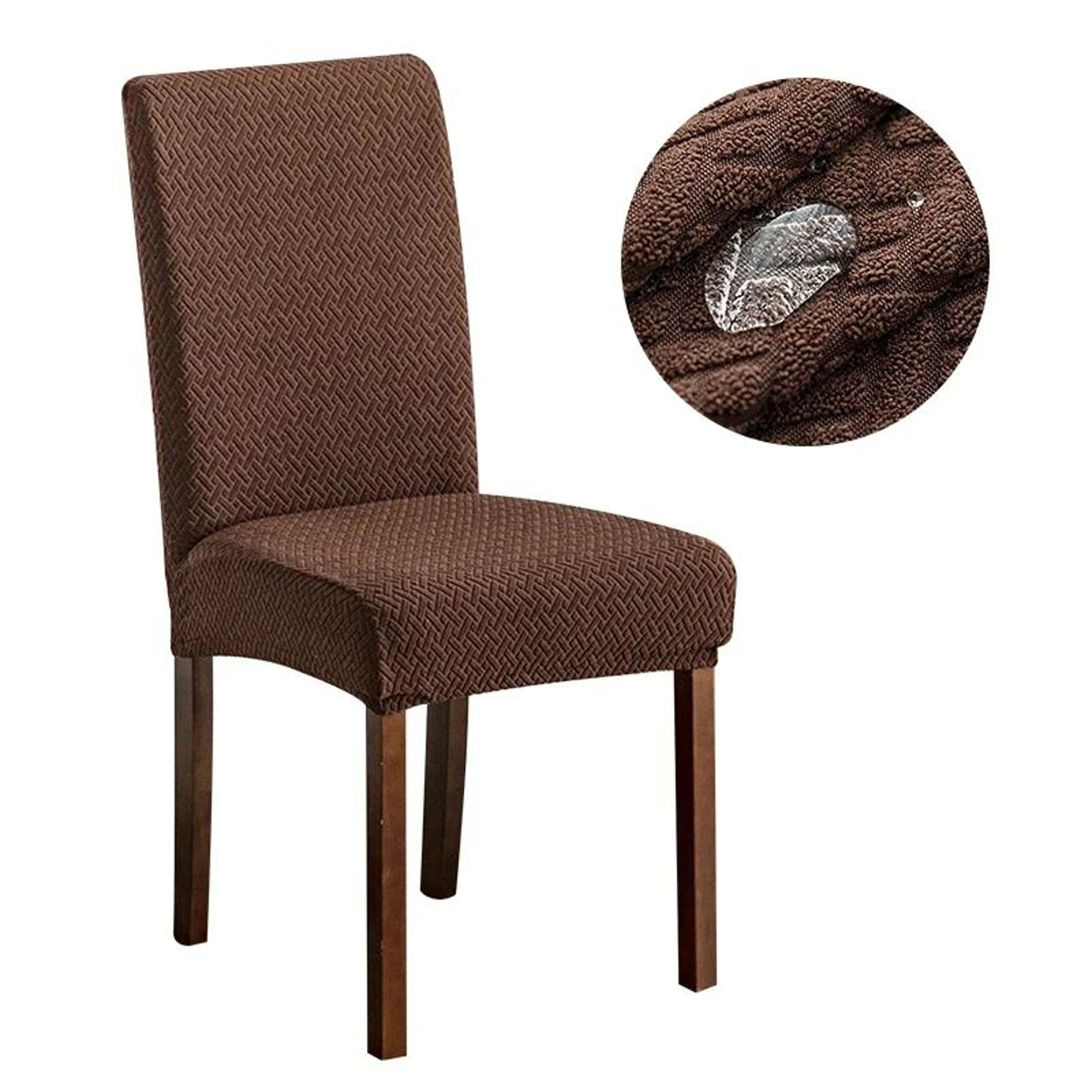 Waterproof Stretch Jacquard Dining Chair Cover 9