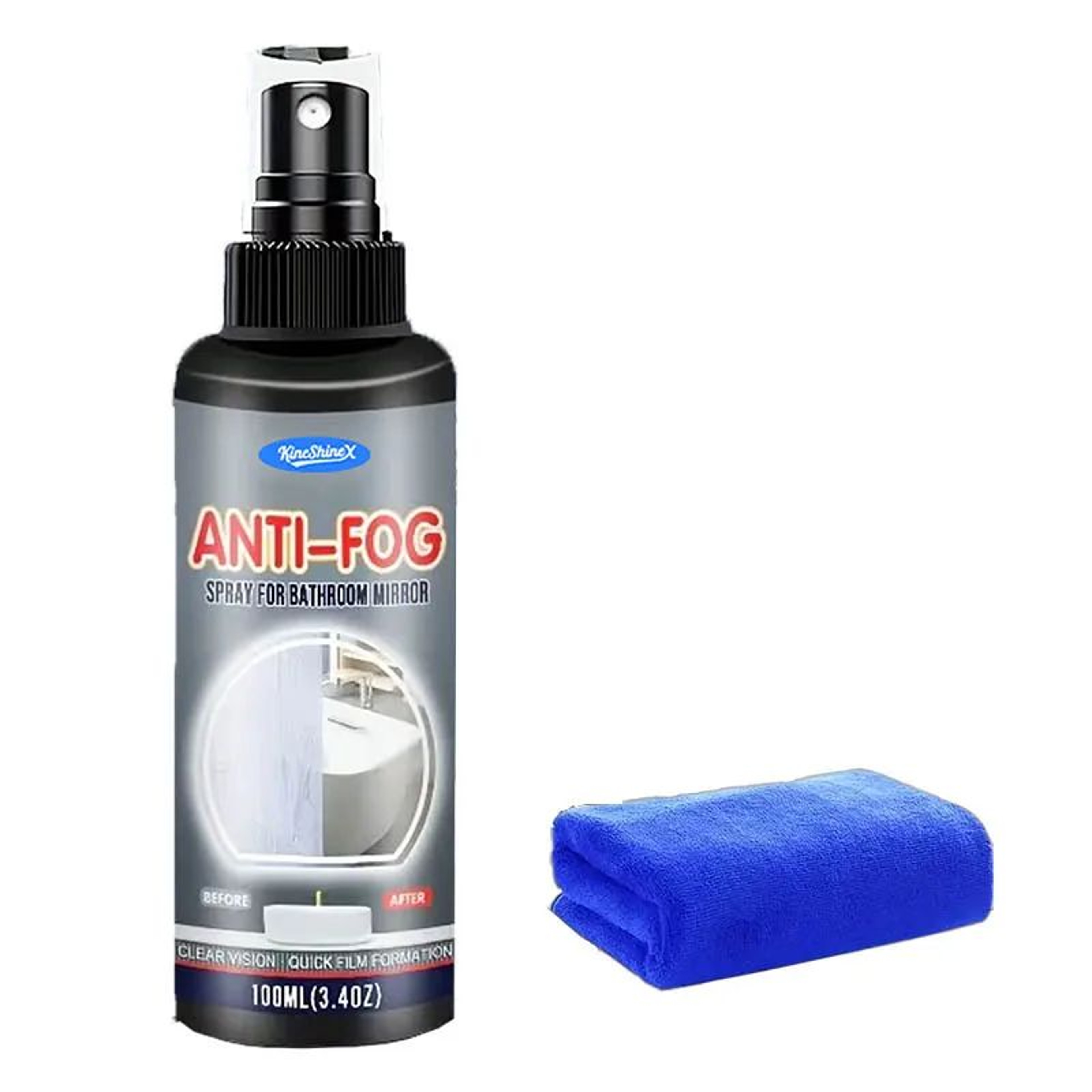 100ml Anti Fog Spray For Mirrors Glass And Lenses 6