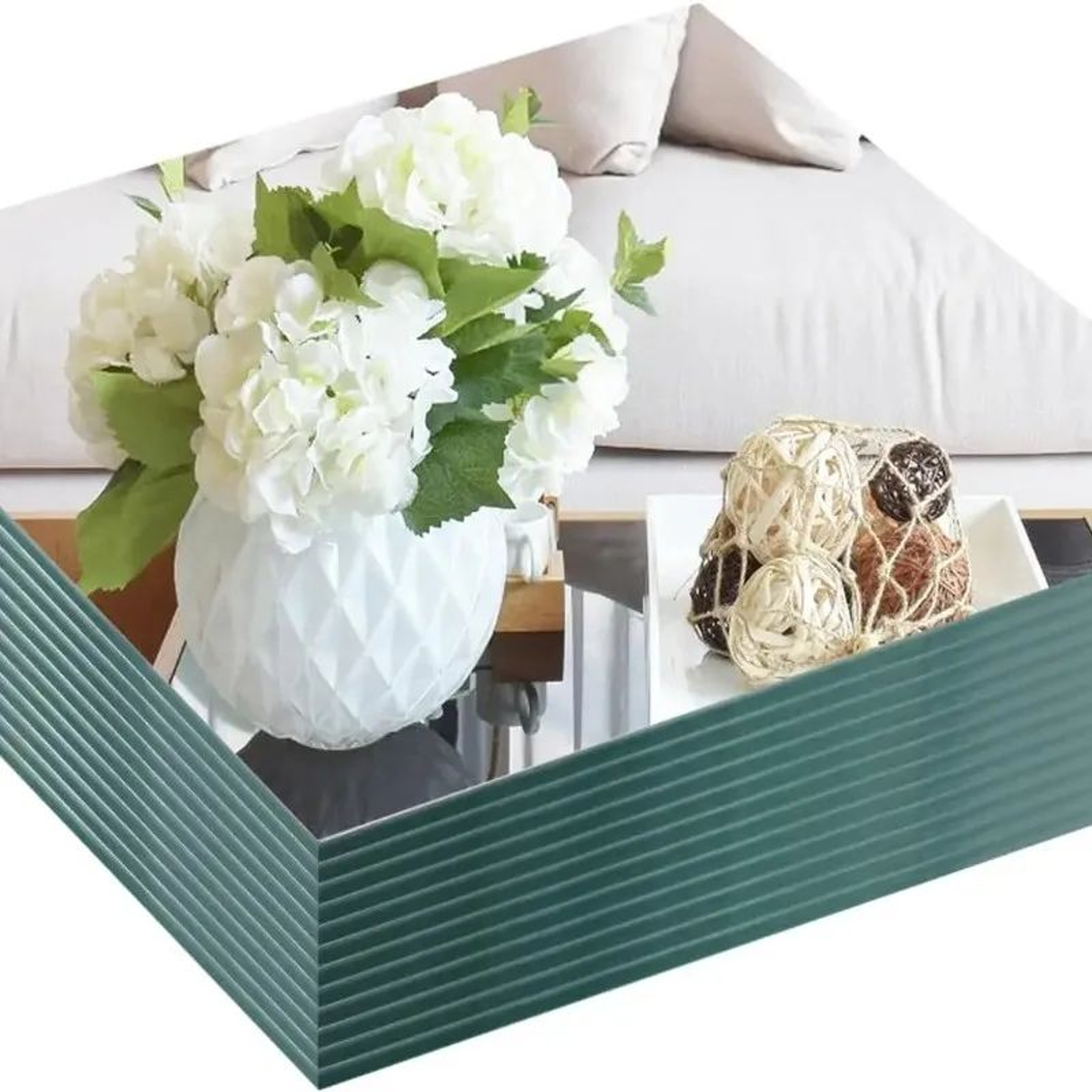 6 Piece Square Acrylic Mirror Wall Stickers For Home Decor 2