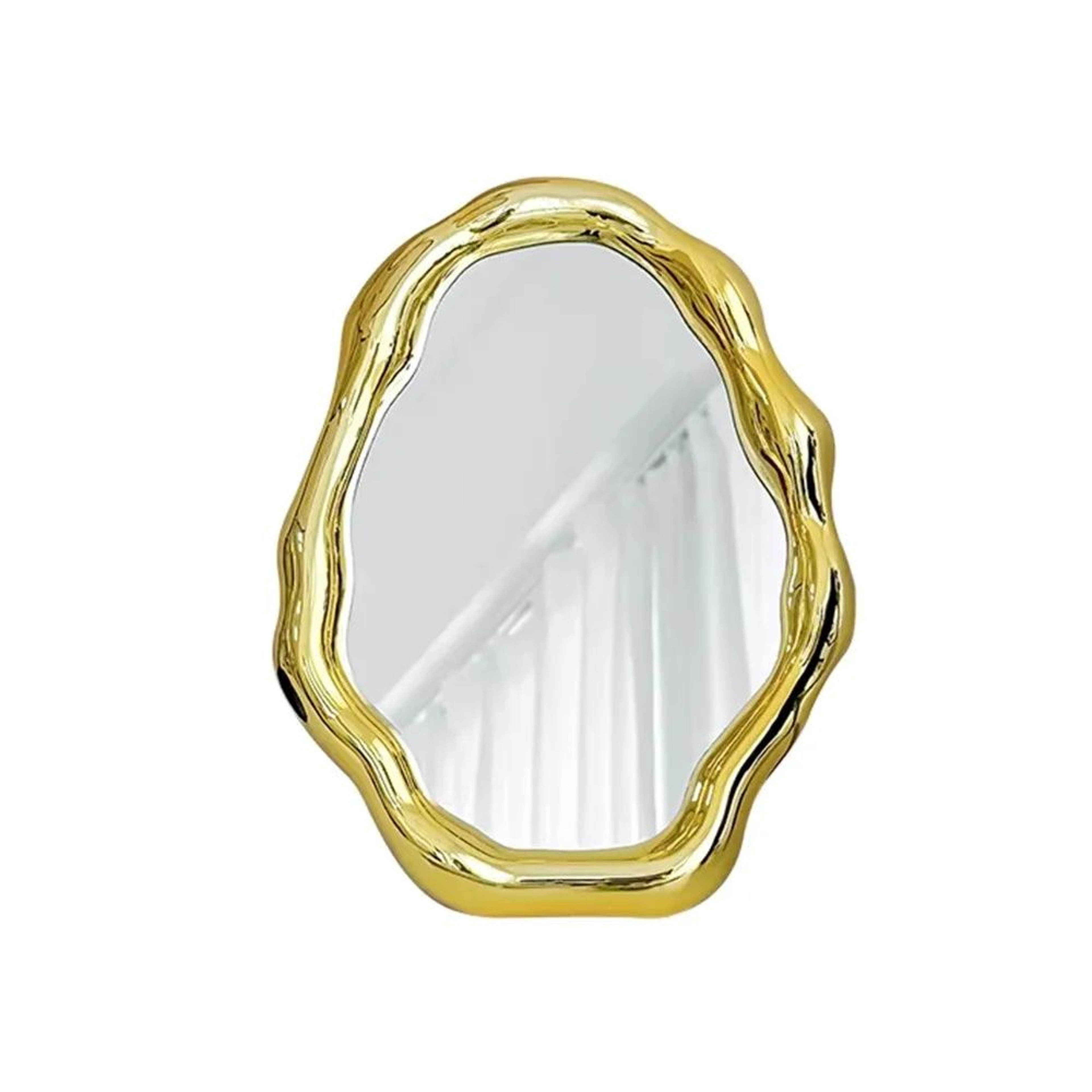 Irregular Cloud Shape Folding Desktop Vanity Mirror 9