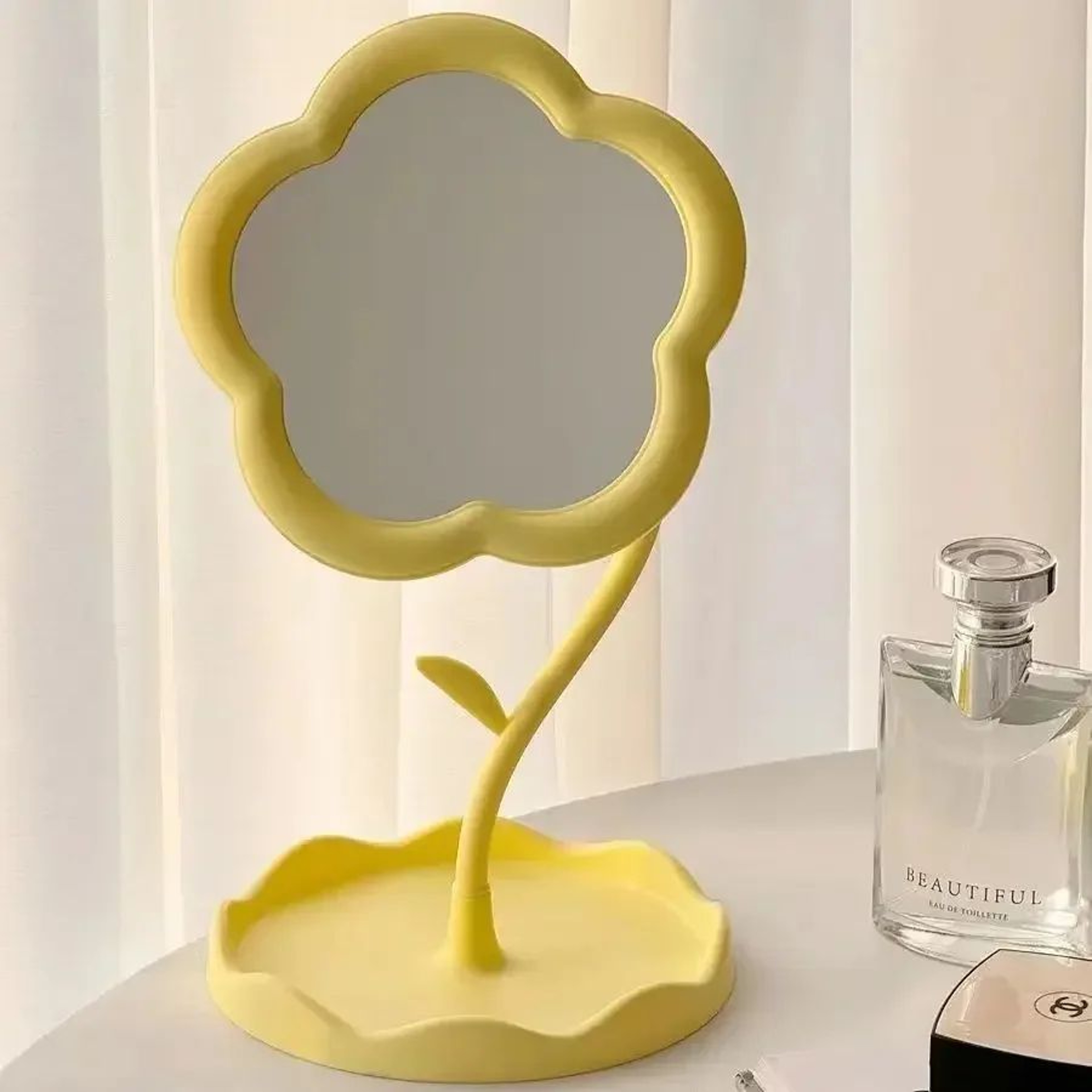 Cute Flower Desktop Vanity Mirror For Bedroom Decor 6