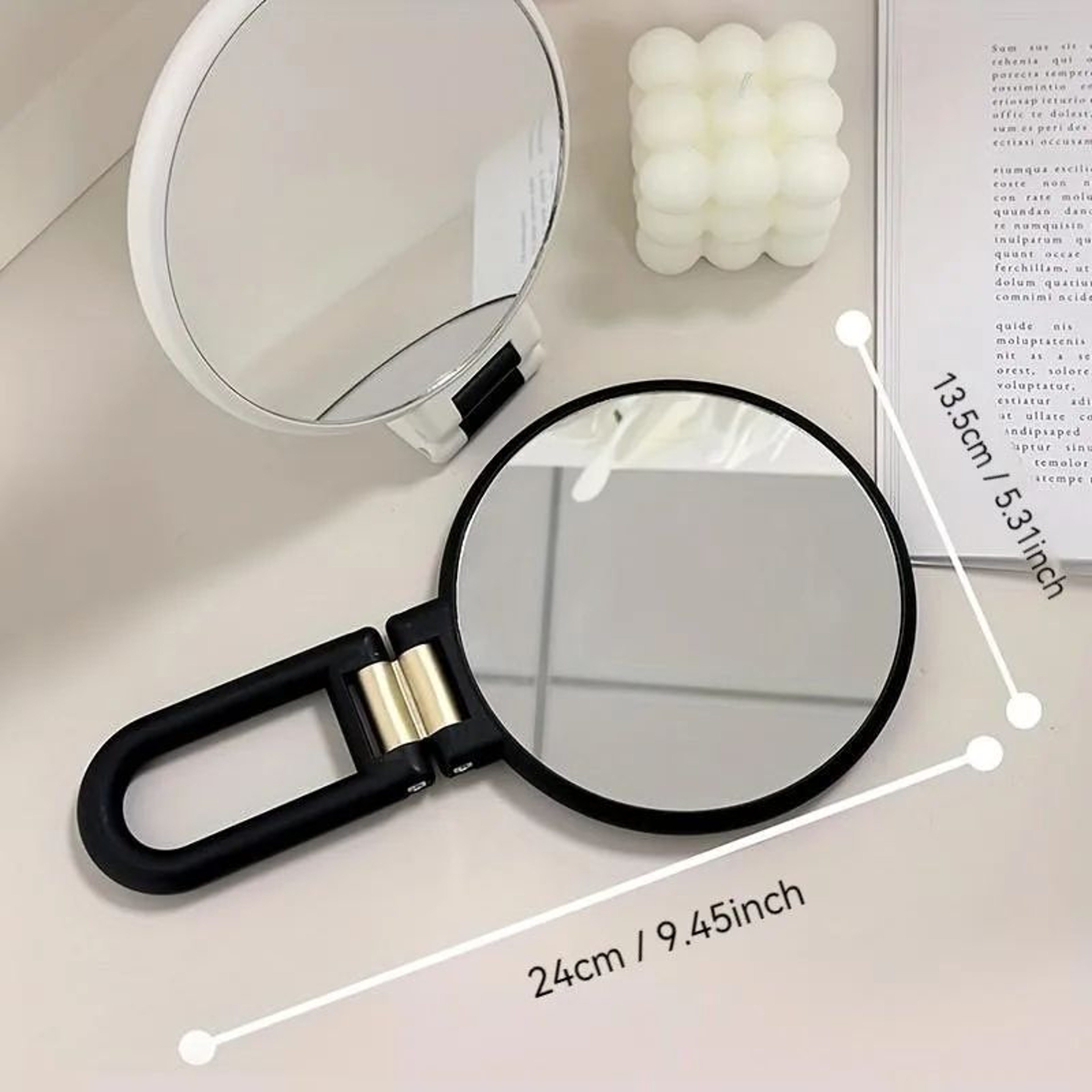 Foldable Pocket Makeup Mirror With Multiple Magnification 5