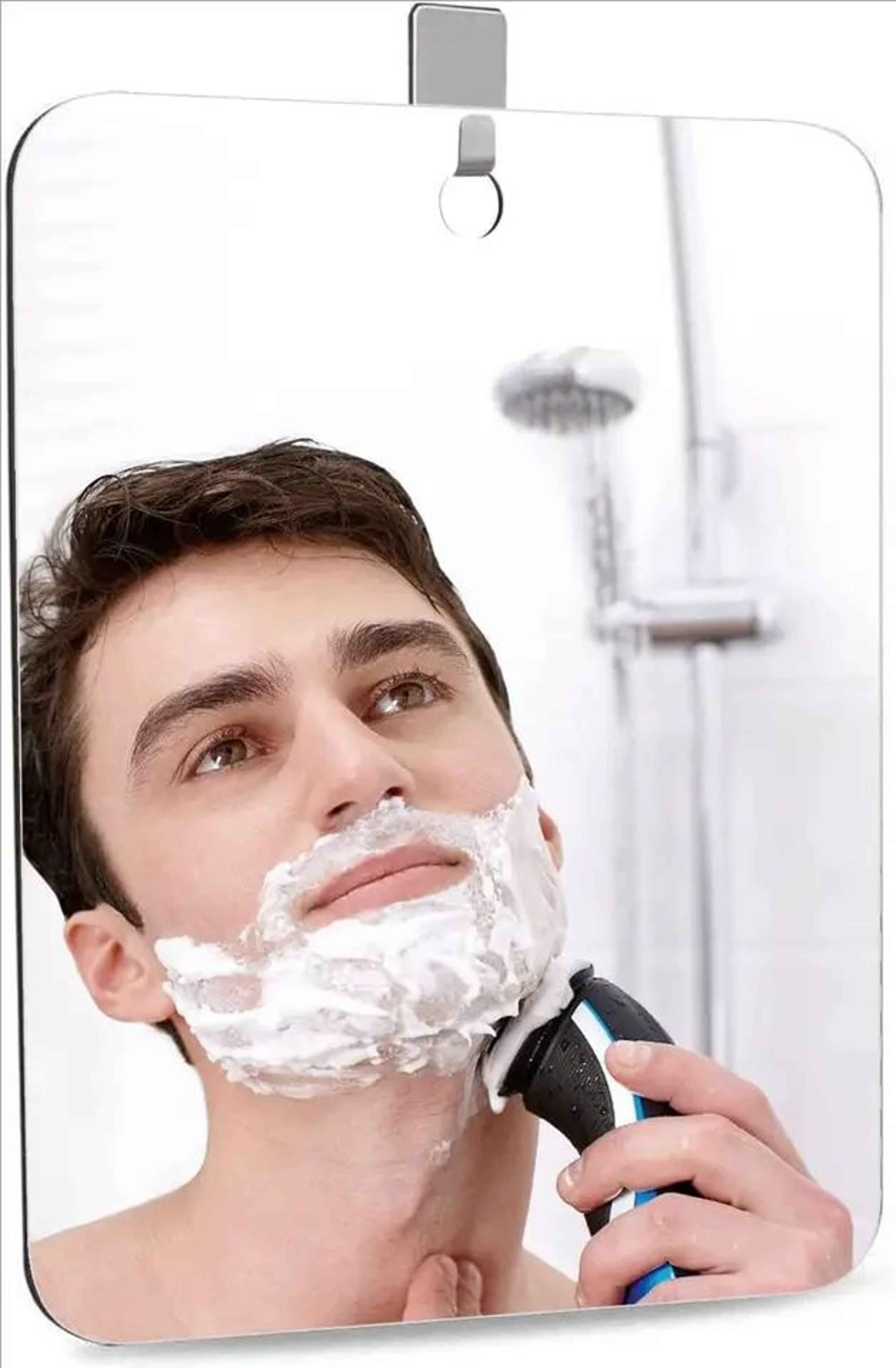Acrylic Anti Fog Shower Shaving Mirror 3