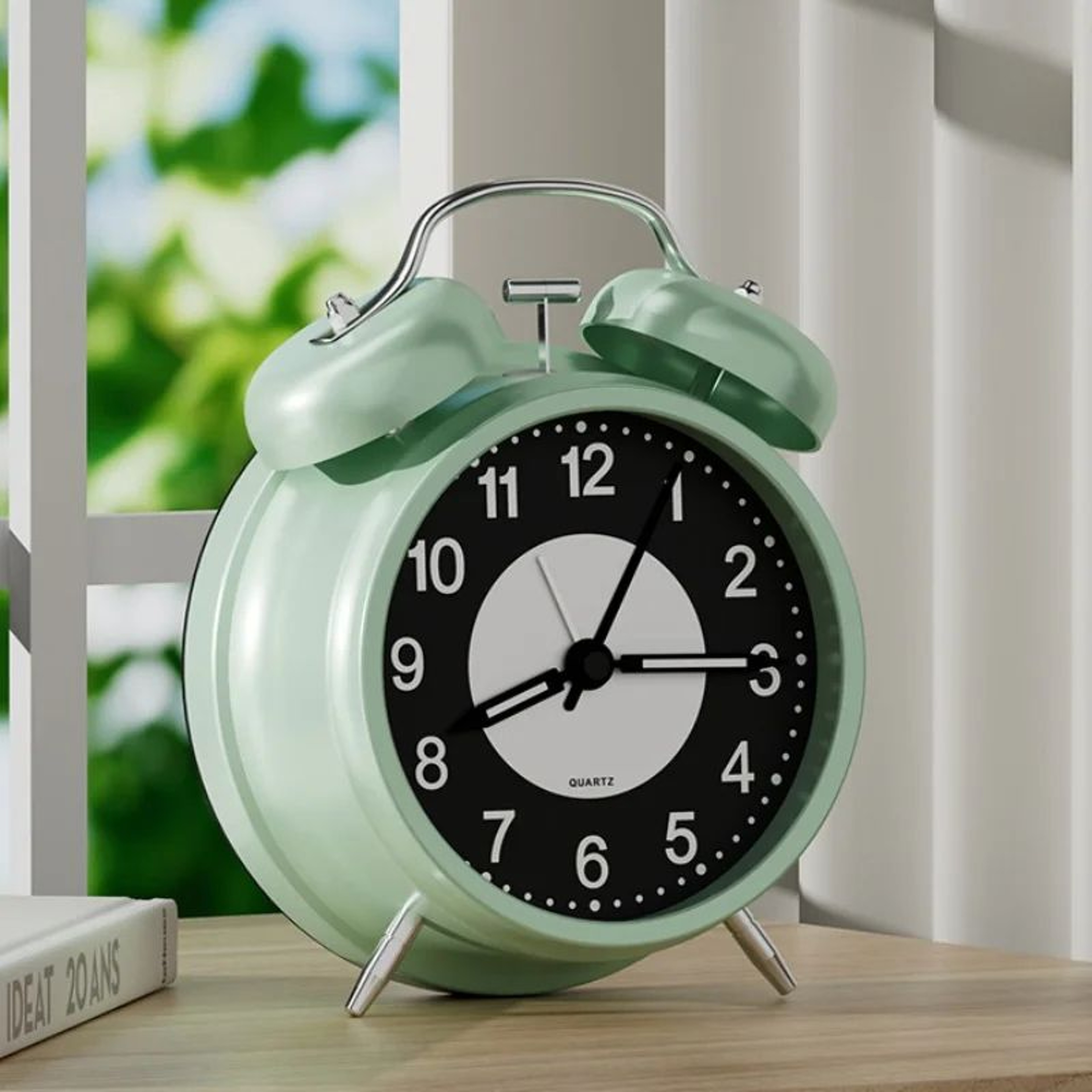 3 Inch Luminous Battery Powered Alarm Clock With Night Light 5