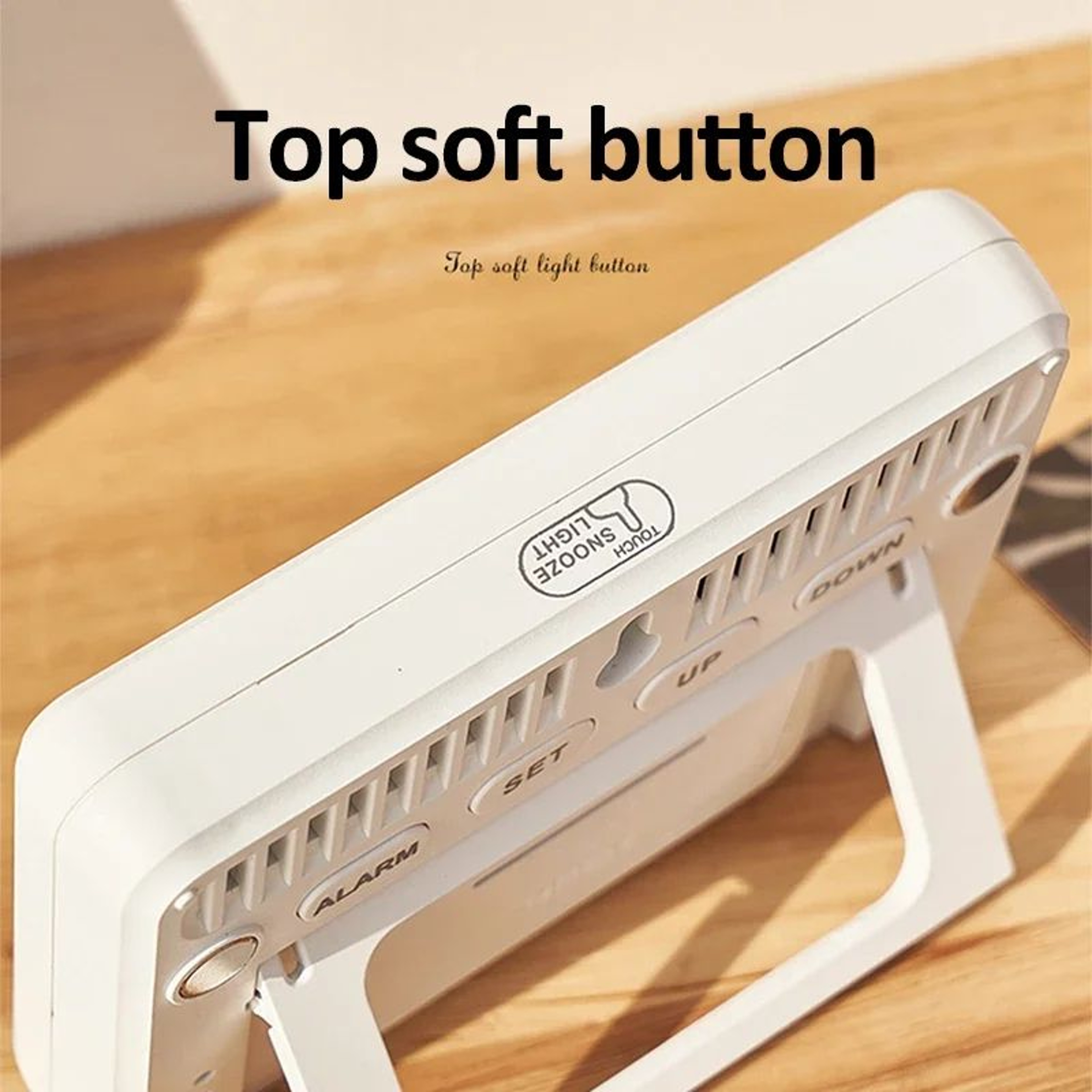 Ultra Thin Magnetic Digital Alarm Clock With Temperature Display 5