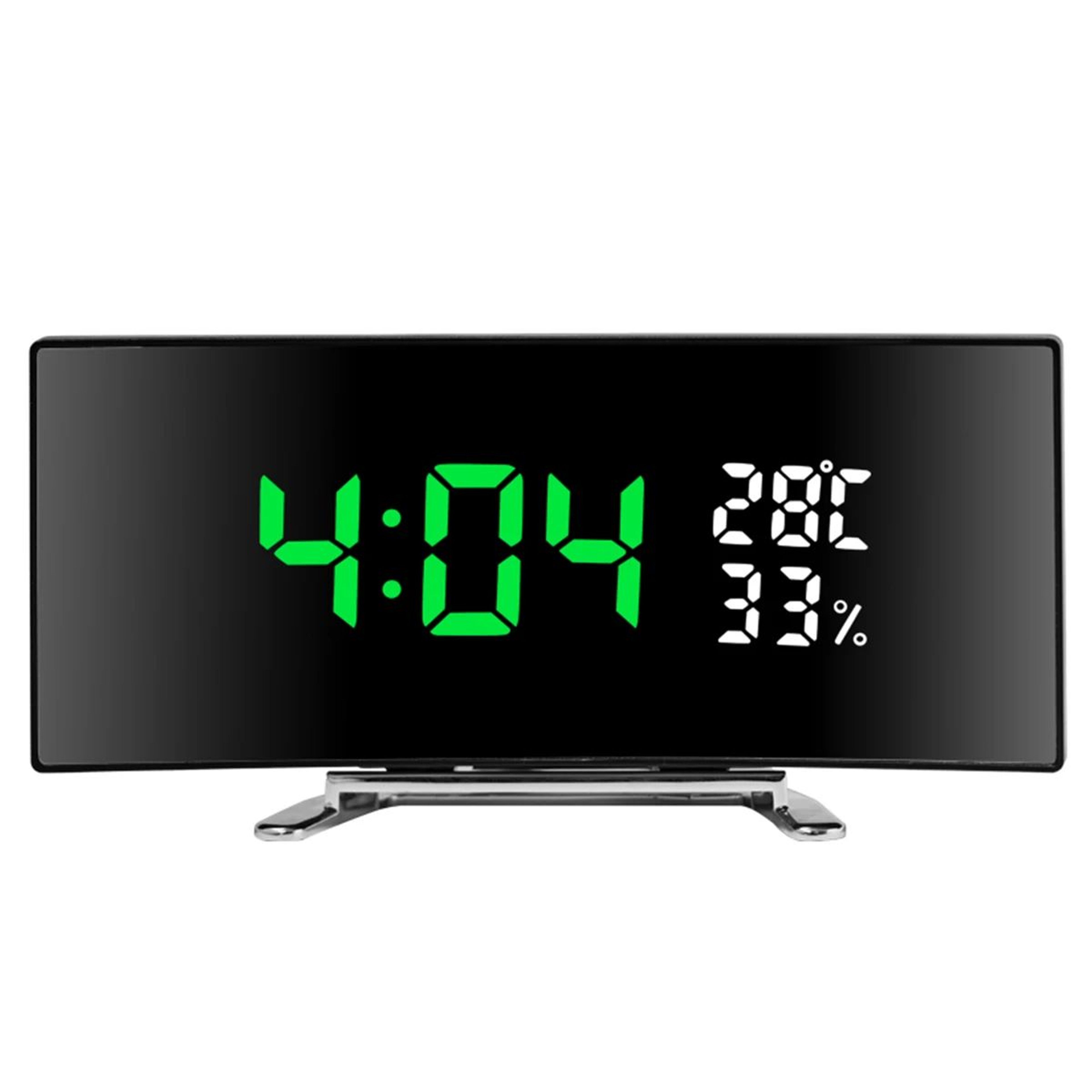 Curved Screen LED Alarm Clock With Temperature And Humidity Display 9
