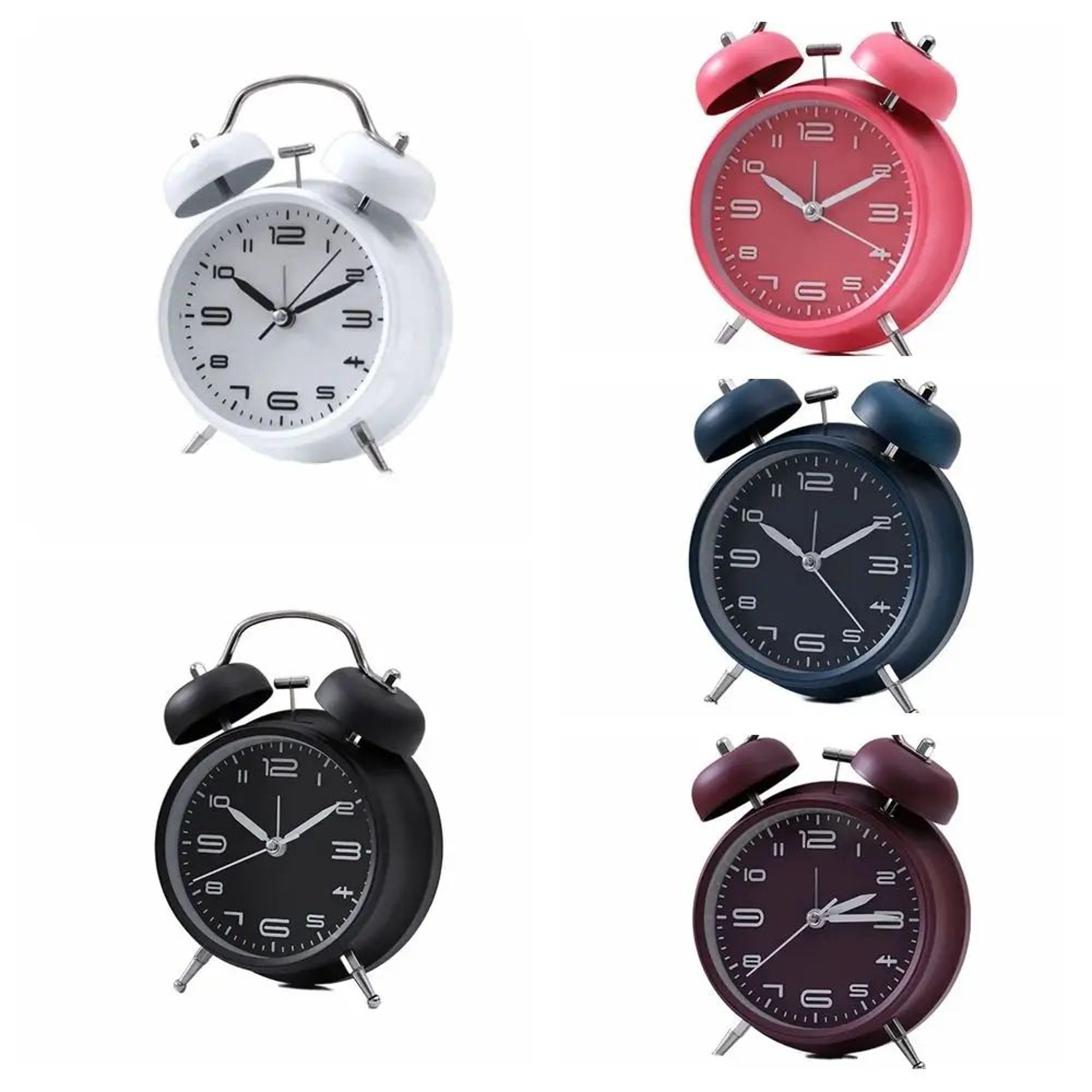 Retro Twin Bell Loud Alarm Clock With Luminous Silent Design 4