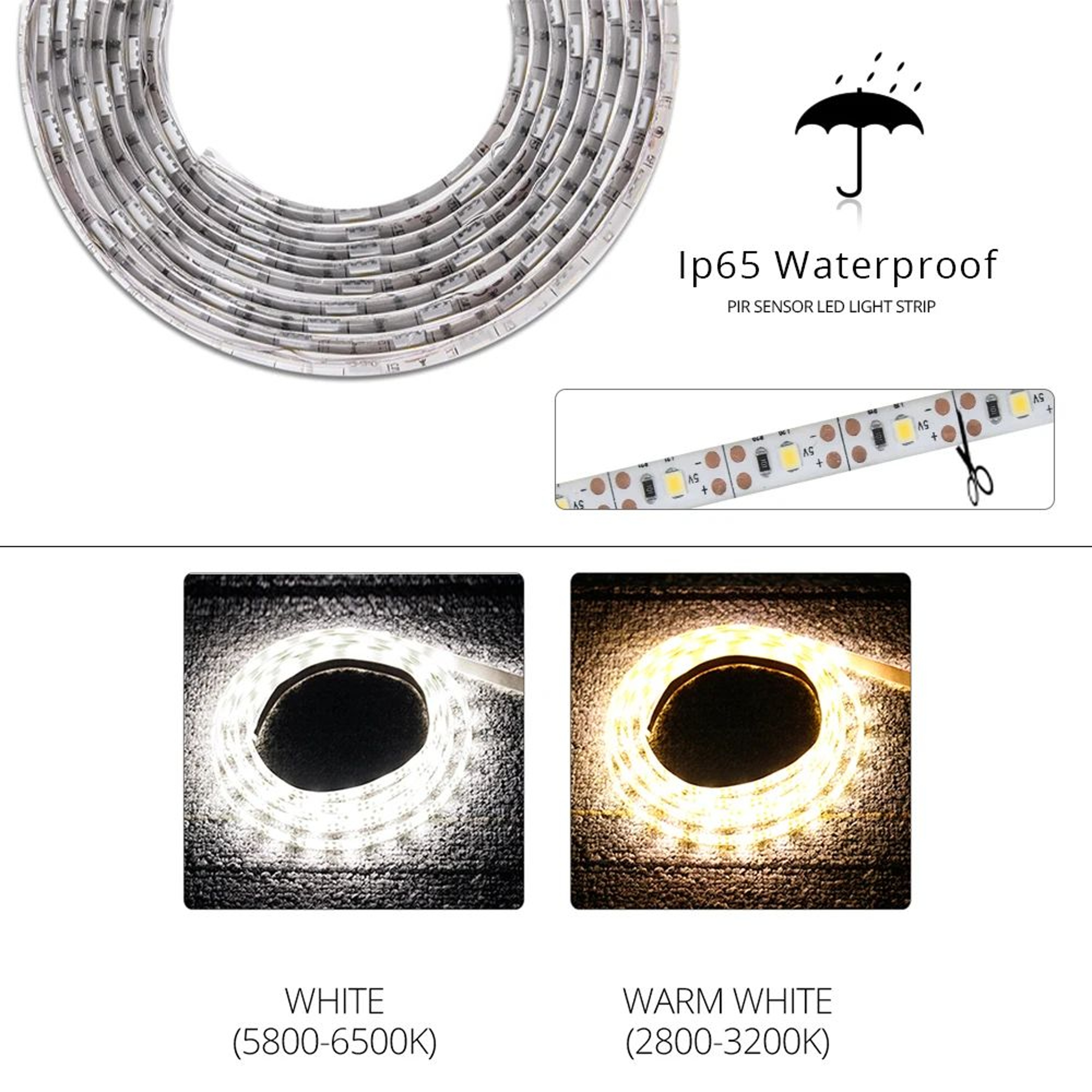 Motion Sensor LED Strip Light For Under Cabinet And Cupboard 2