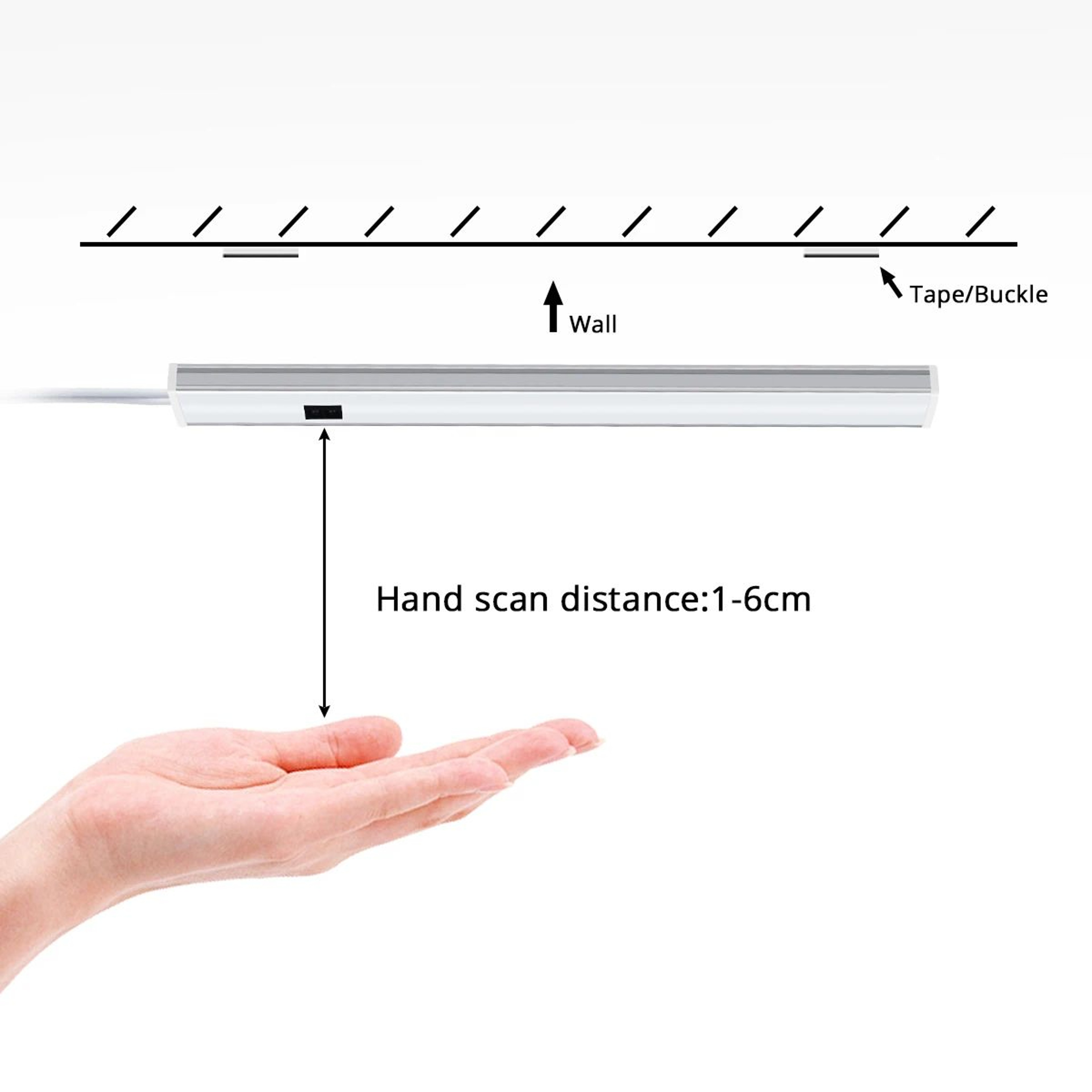 USB LED Under Cabinet Light With Hand Scan Motion Sensor 4