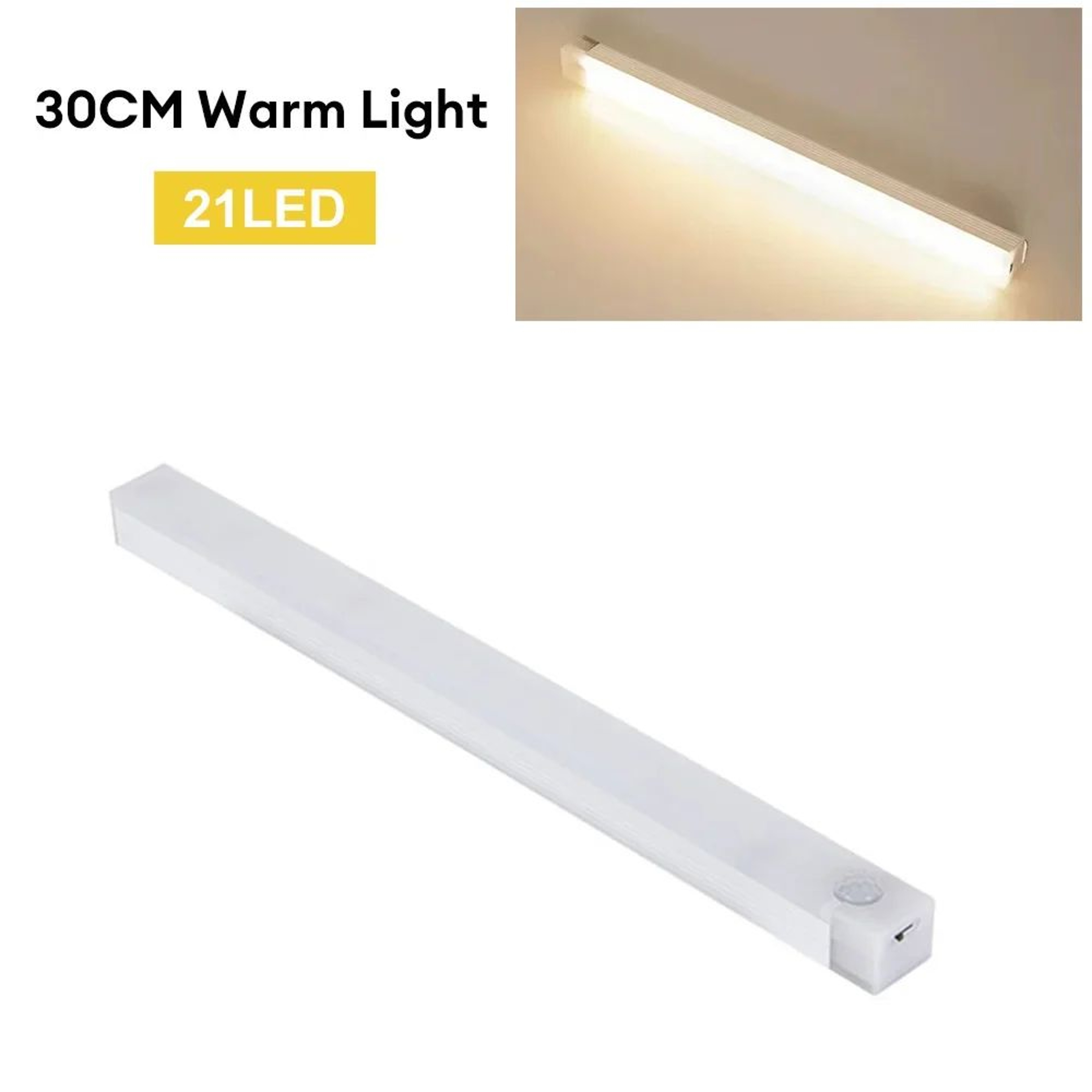 Rechargeable Motion Sensor LED Cabinet Light For Kitchen And Stairs Backlight 13