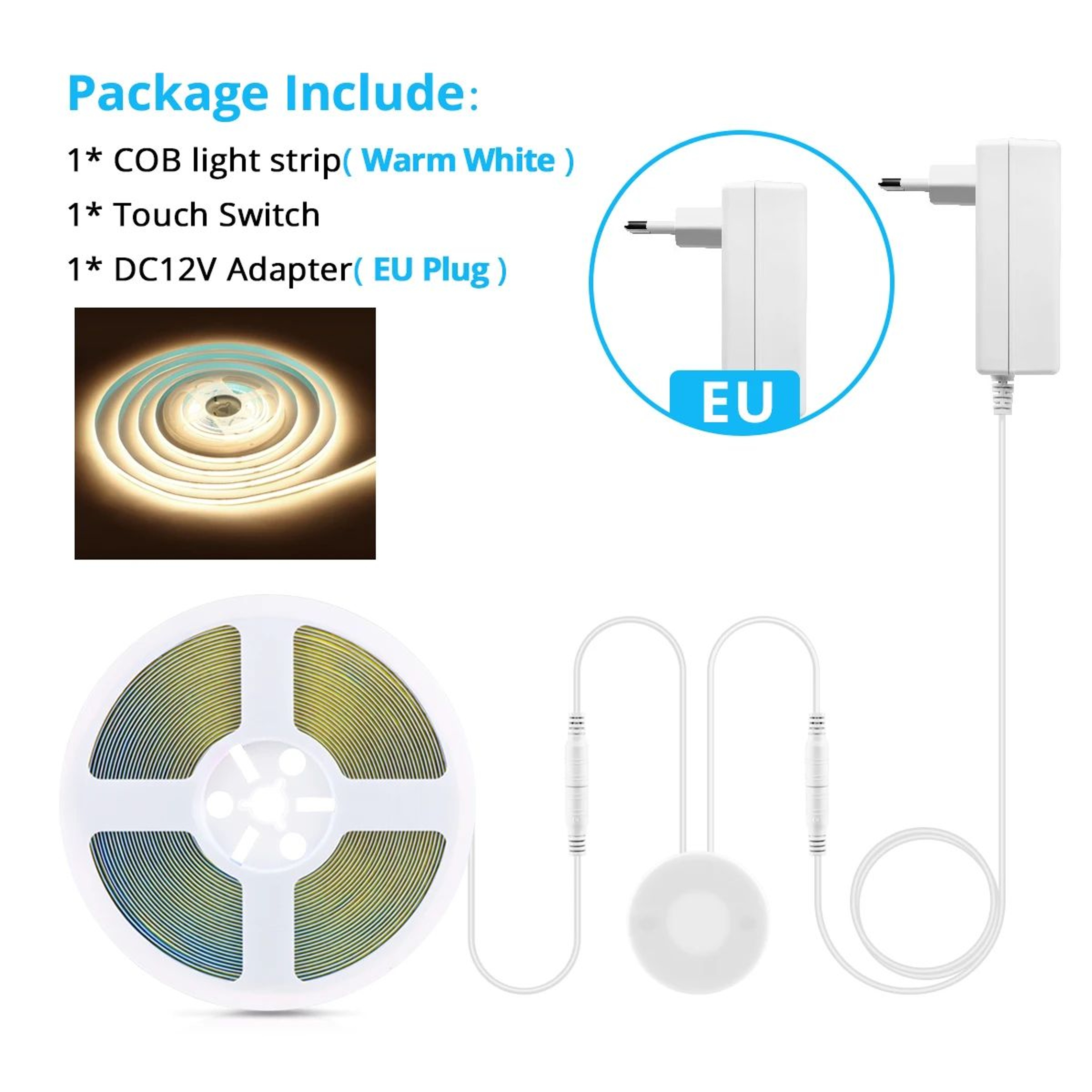 Penetrable Wood Hand Sweep Sensor Dimmable COB LED Cabinet Light 7