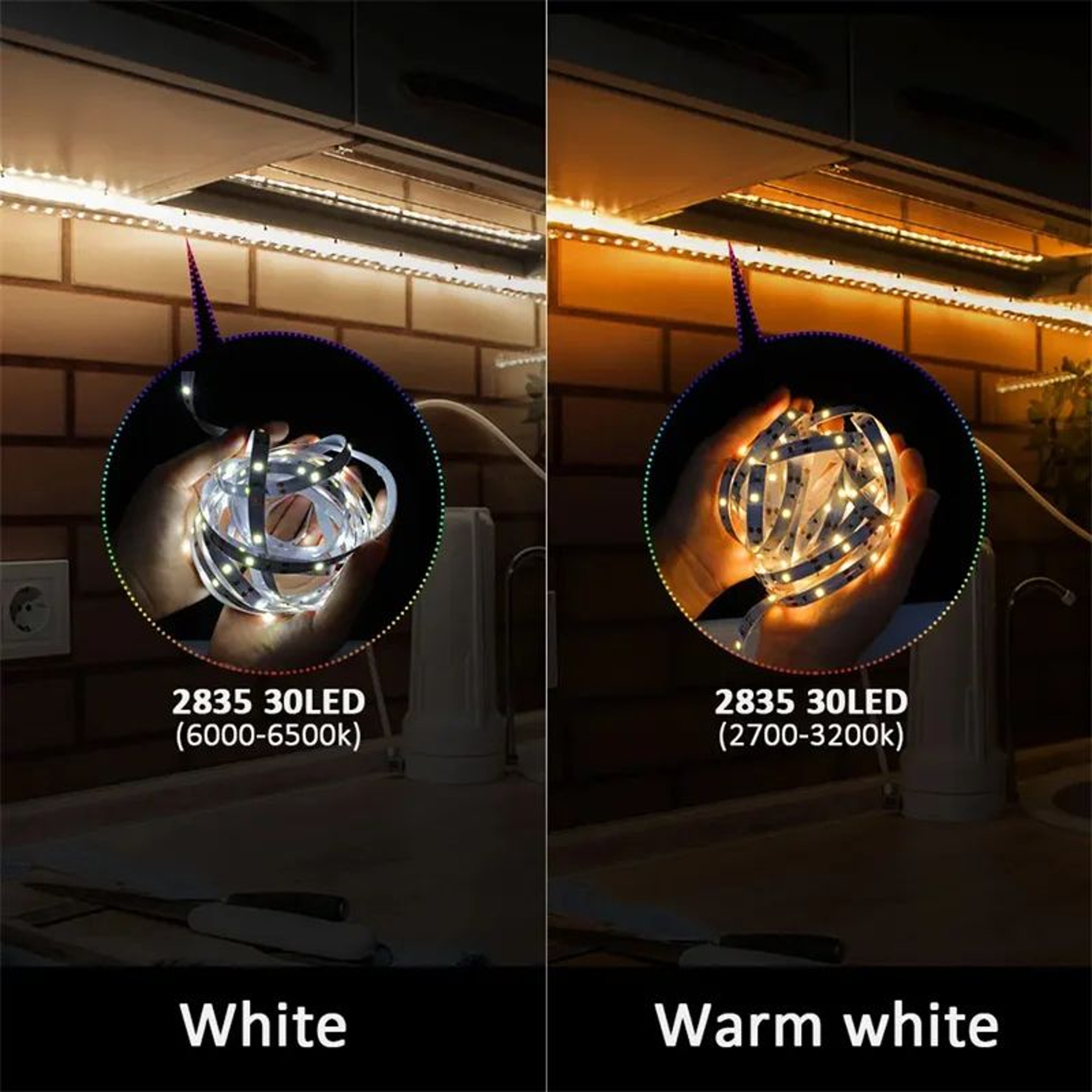 USB Powered LED Strip Lights With Button Control 4