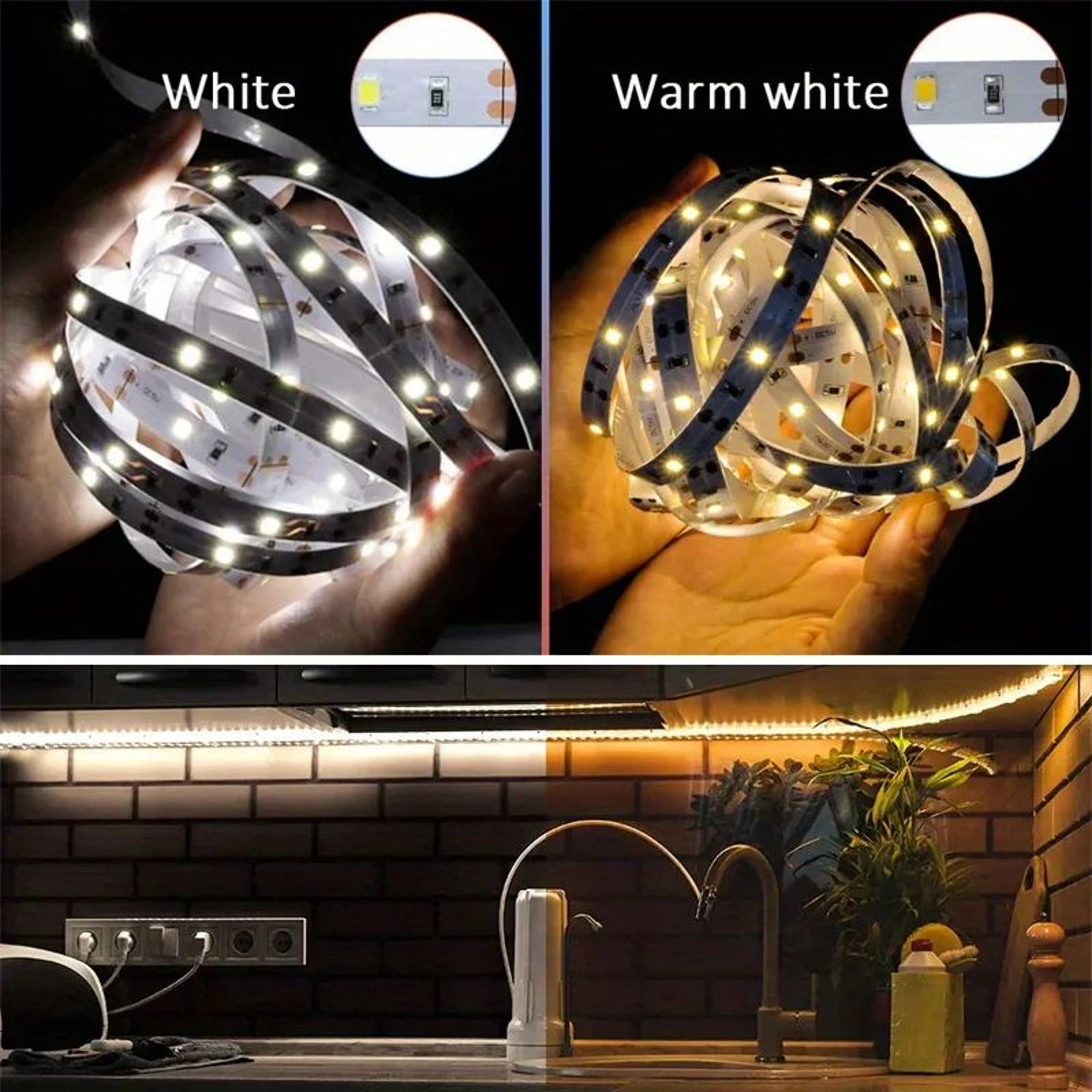 USB Powered LED Strip Lights With Button Control 1