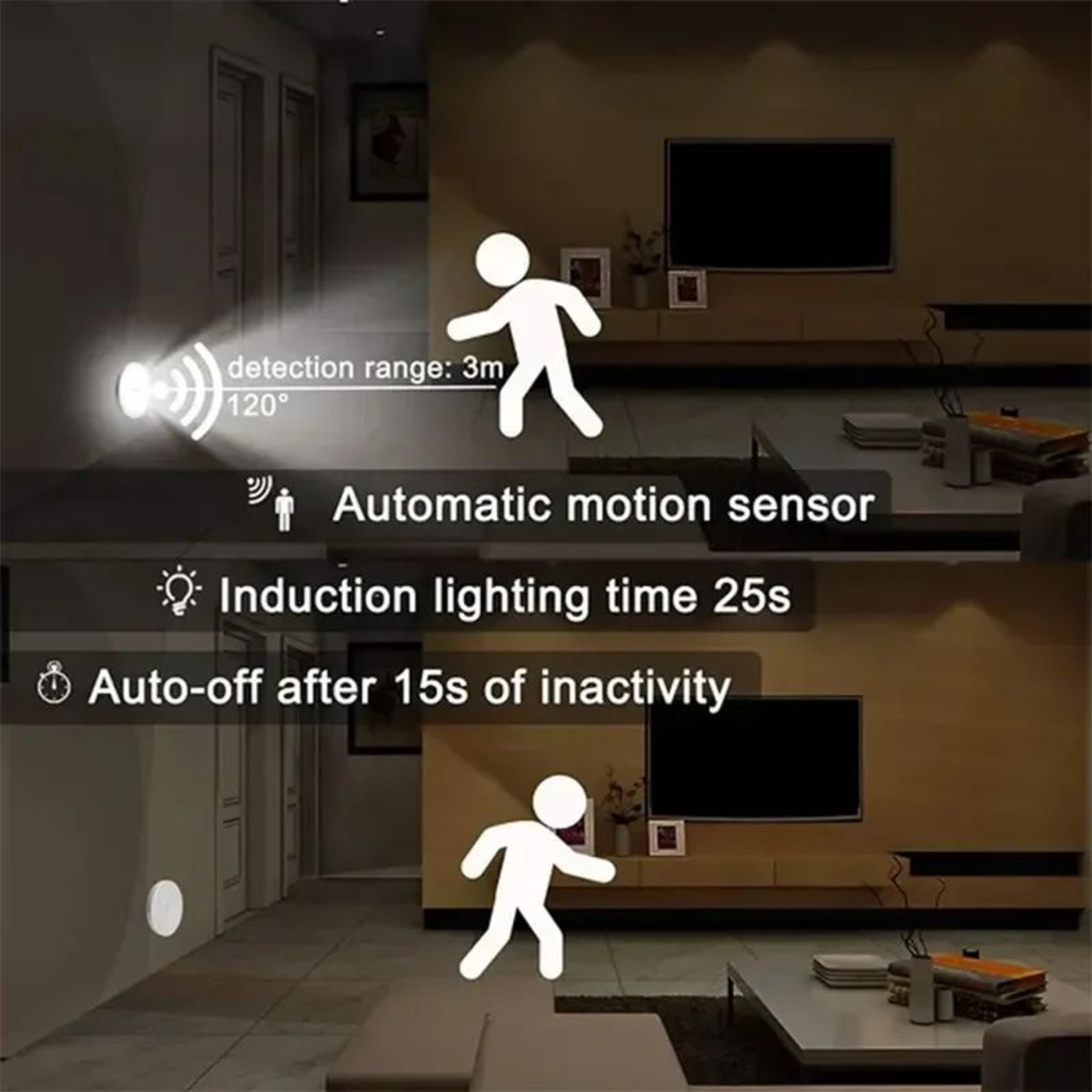 Rechargeable Motion Sensor LED Light For Closet And Cabinet 2