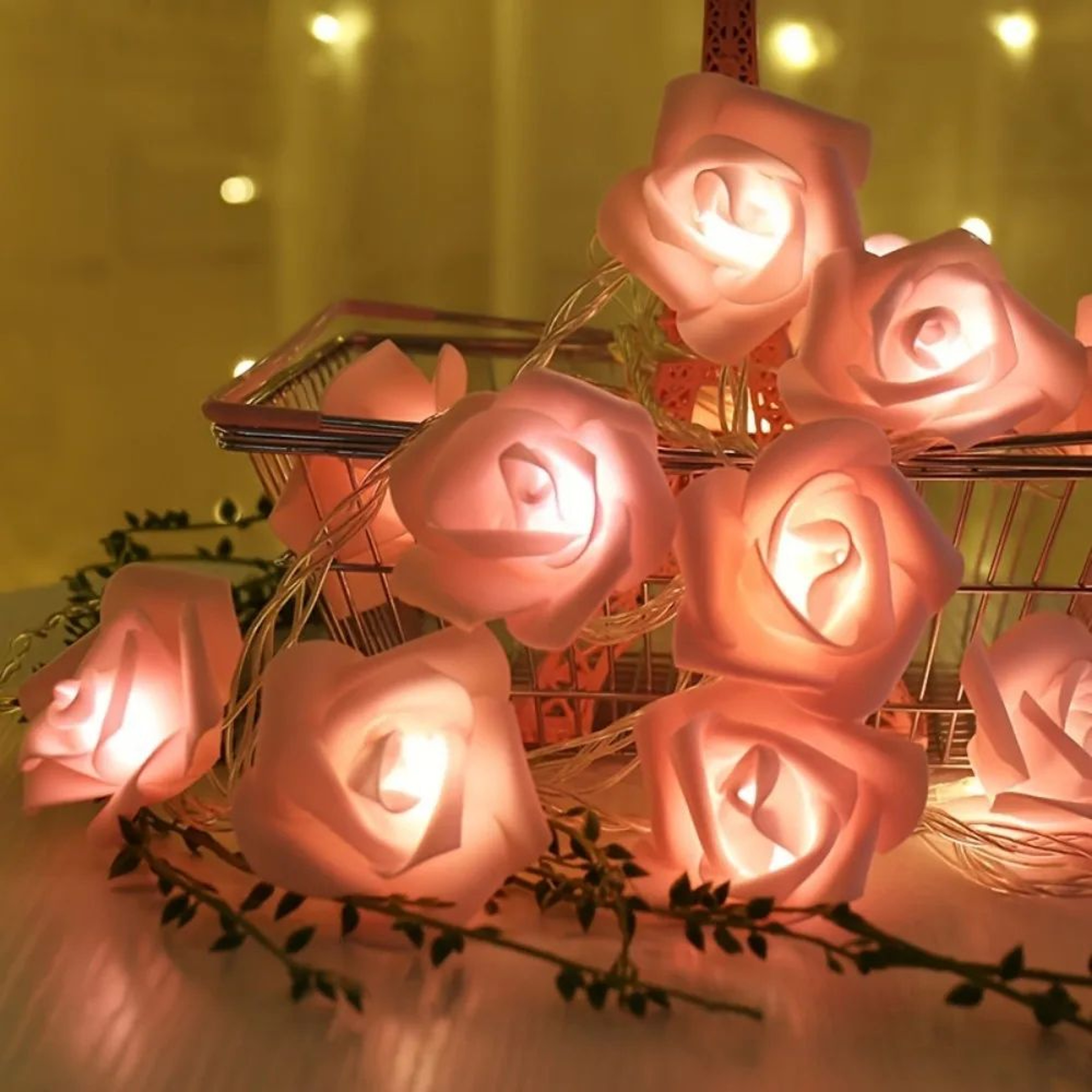 Artificial Rose Fairy String Lights For Romantic Decor 2
