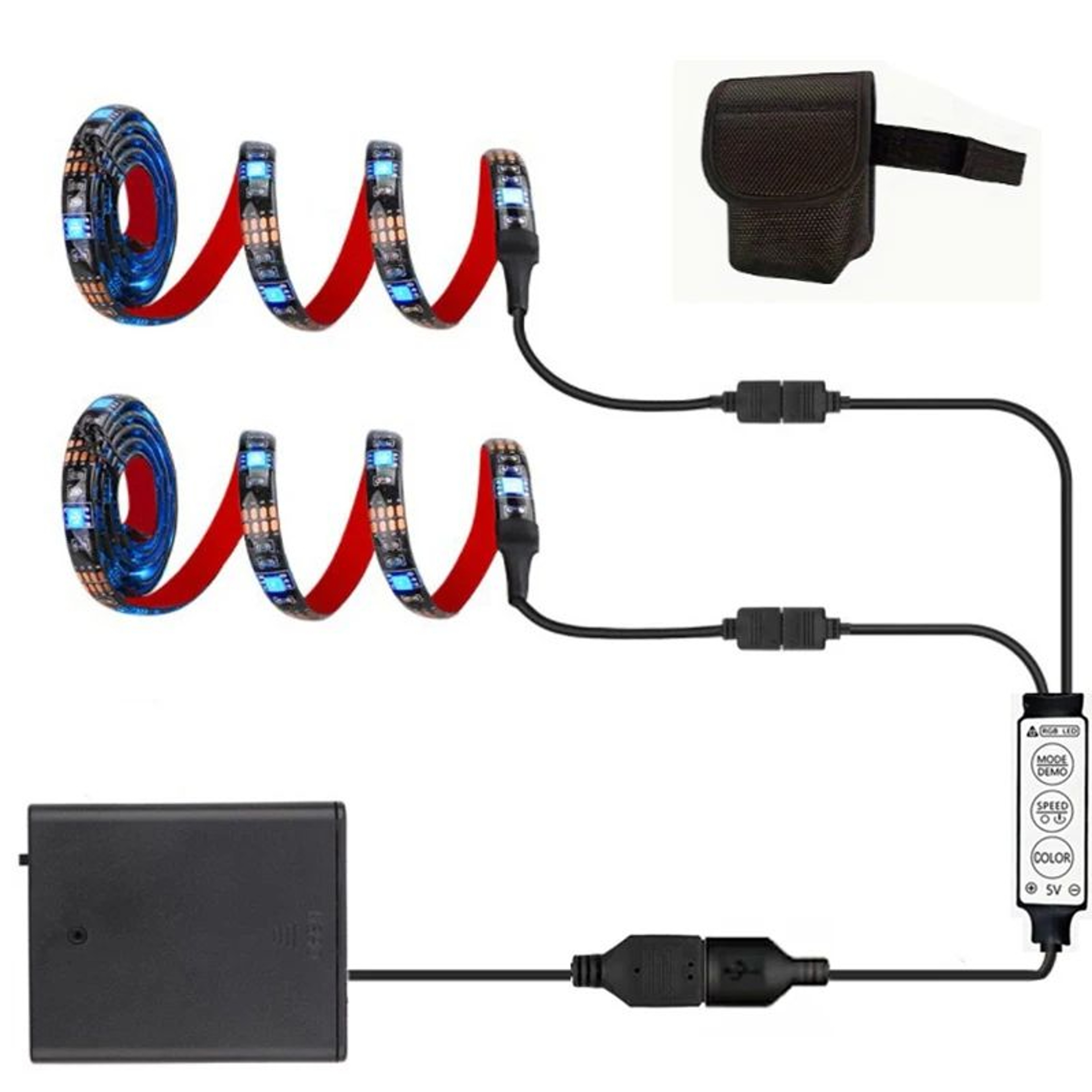 RGB LED Bicycle Strip Lights For Night Cycling 6