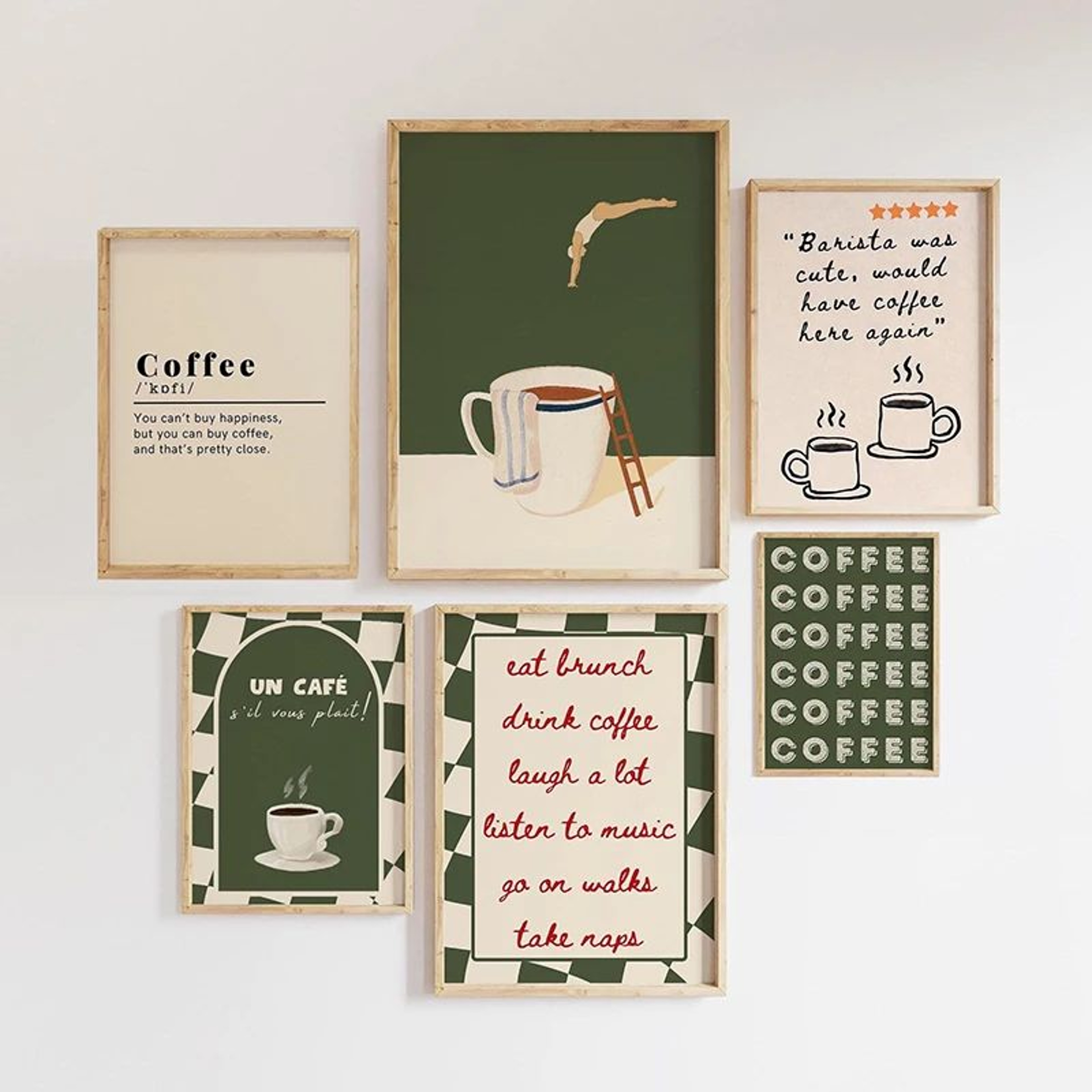 Coffee Diver Canvas Wall Art Poster 1