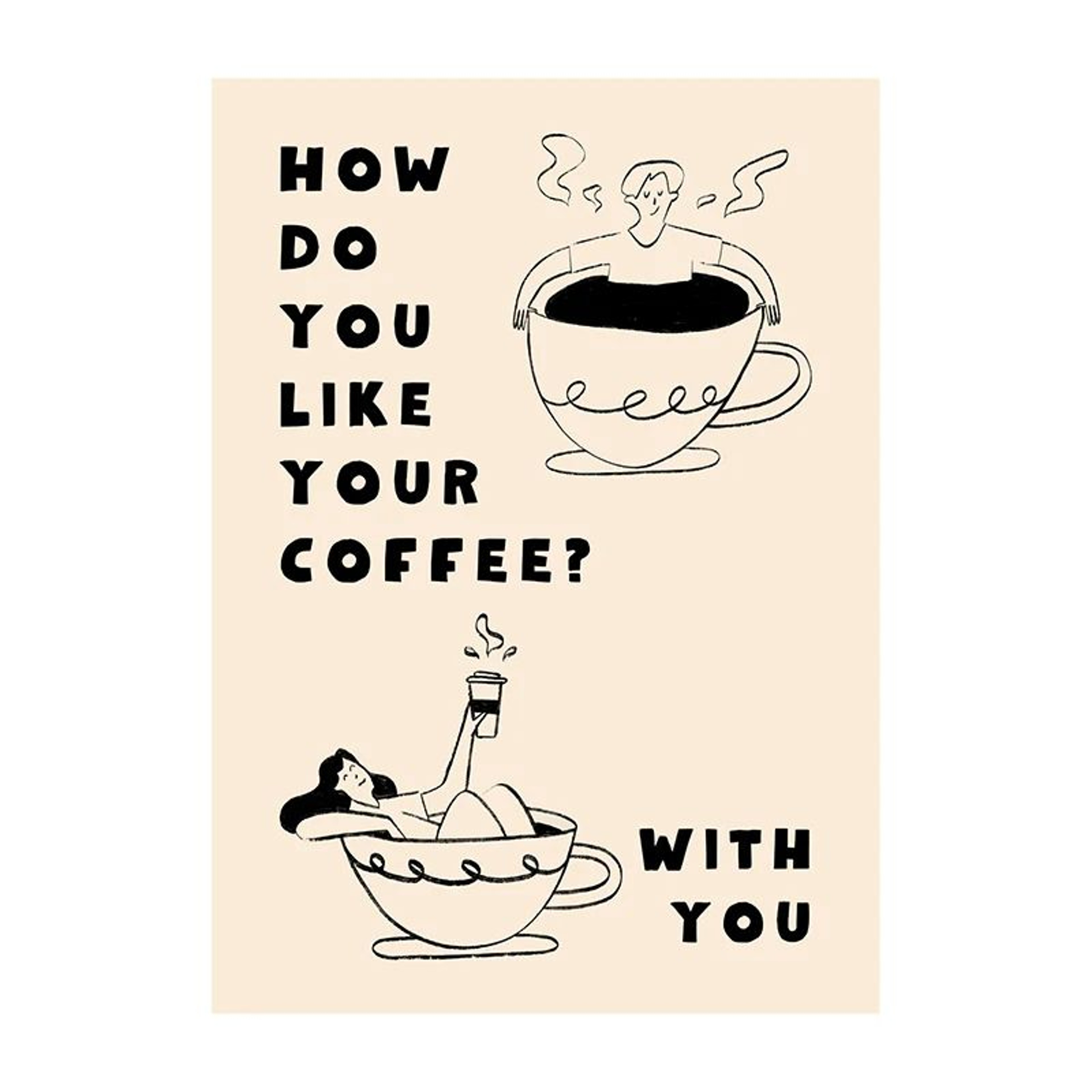 Coffee Diver Canvas Wall Art Poster 16