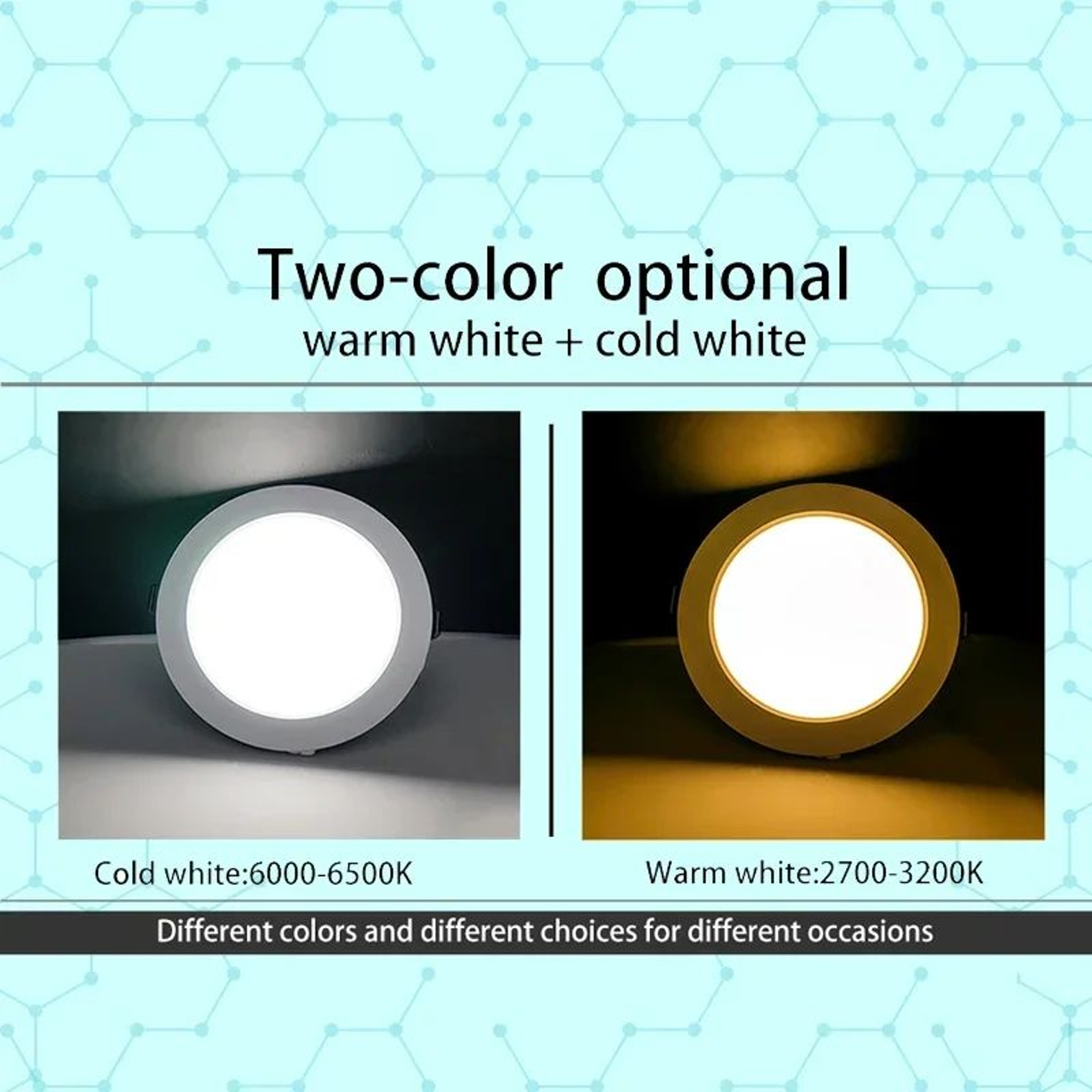 Round LED Ceiling Downlight White Indoor Lamp 3