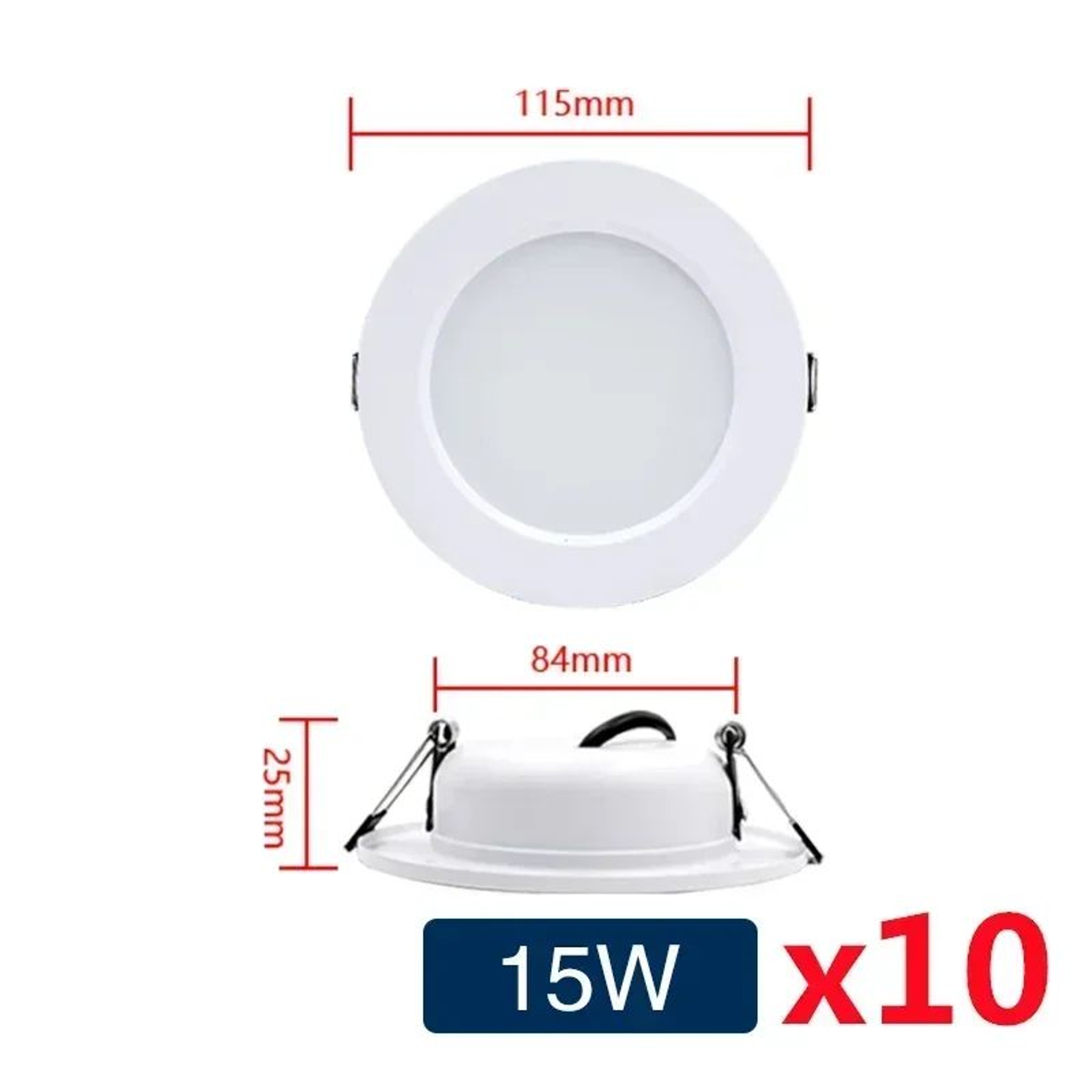 Round LED Ceiling Downlight White Indoor Lamp 9