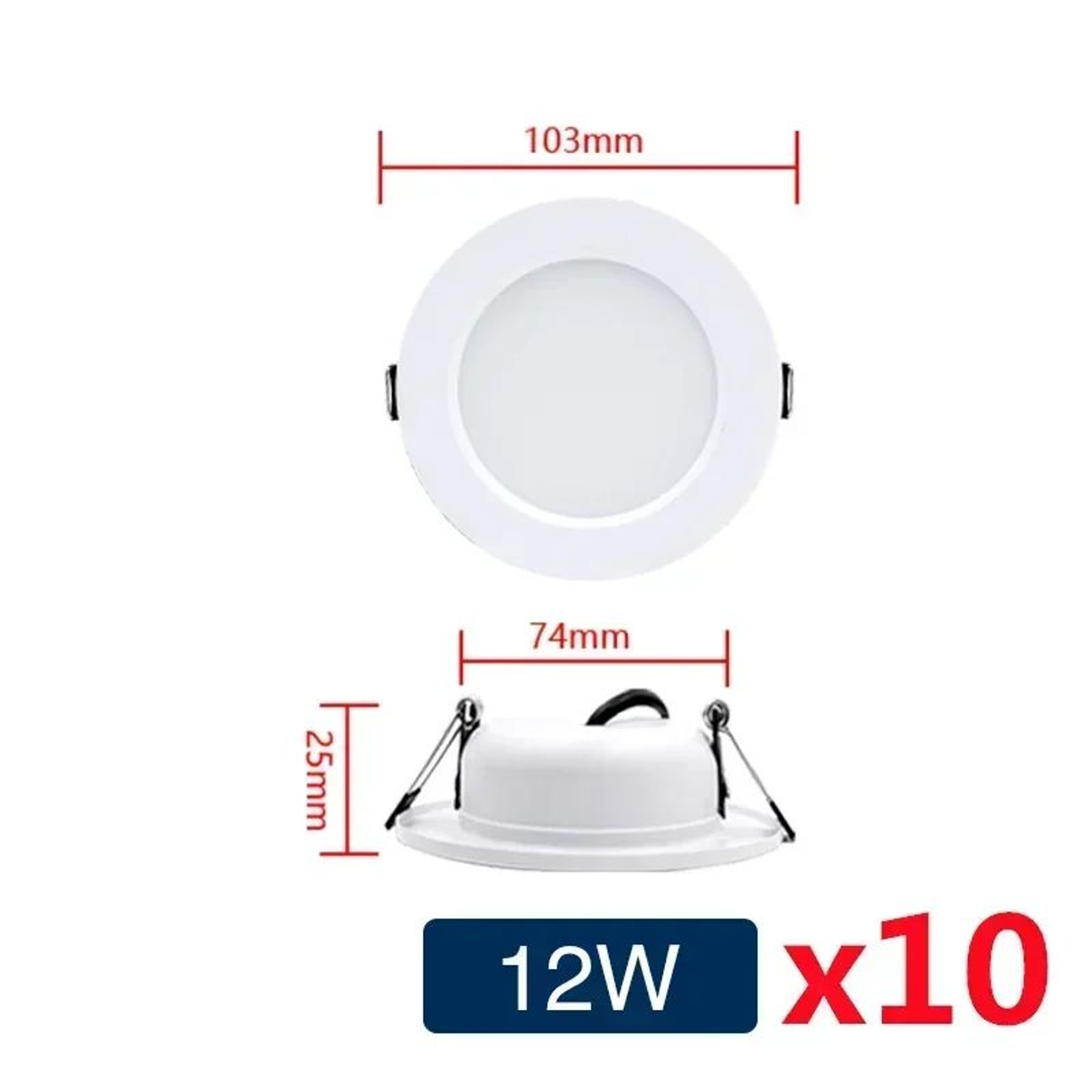 Round LED Ceiling Downlight White Indoor Lamp 8