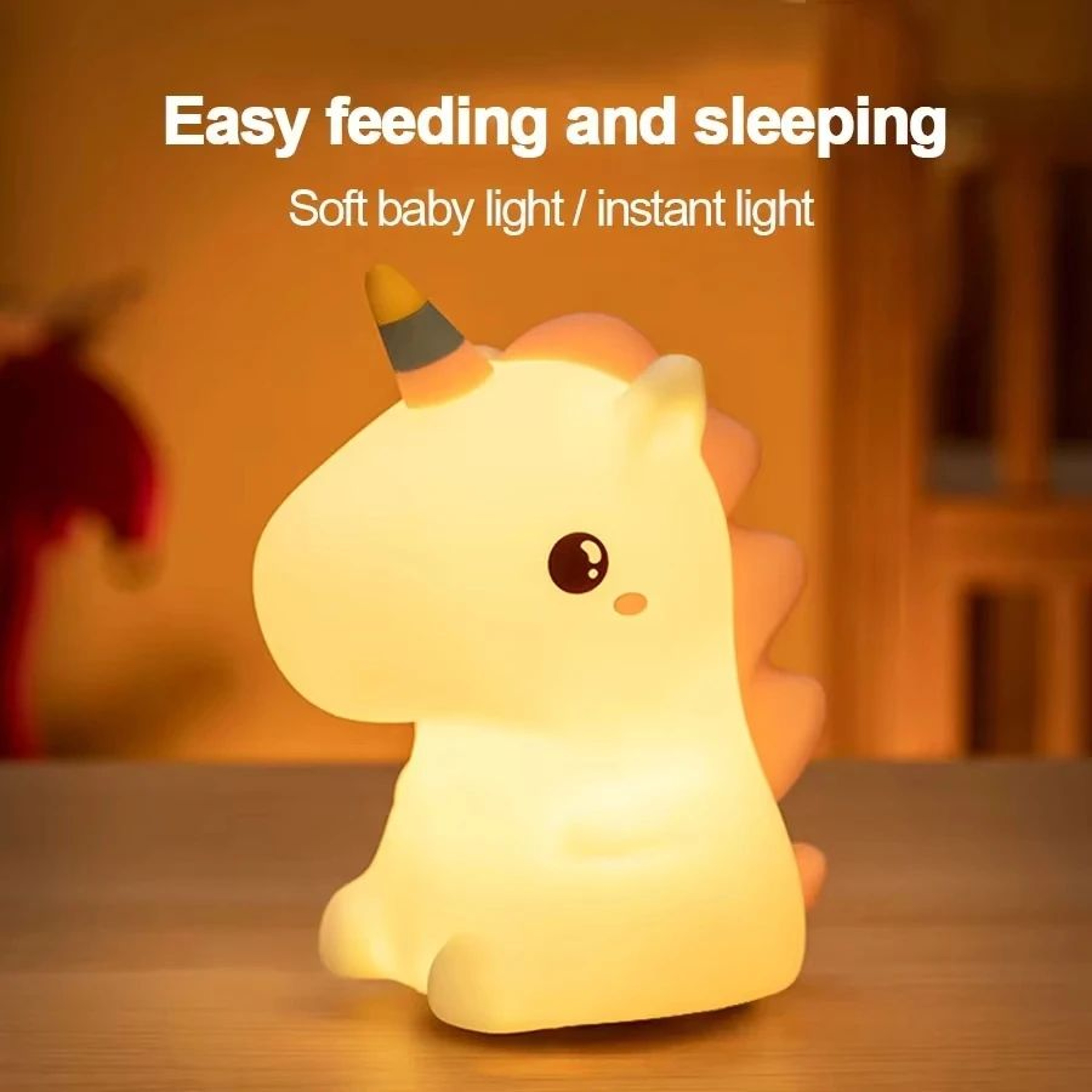 Cute Unicorn Silicone LED Night Light For Kids 3