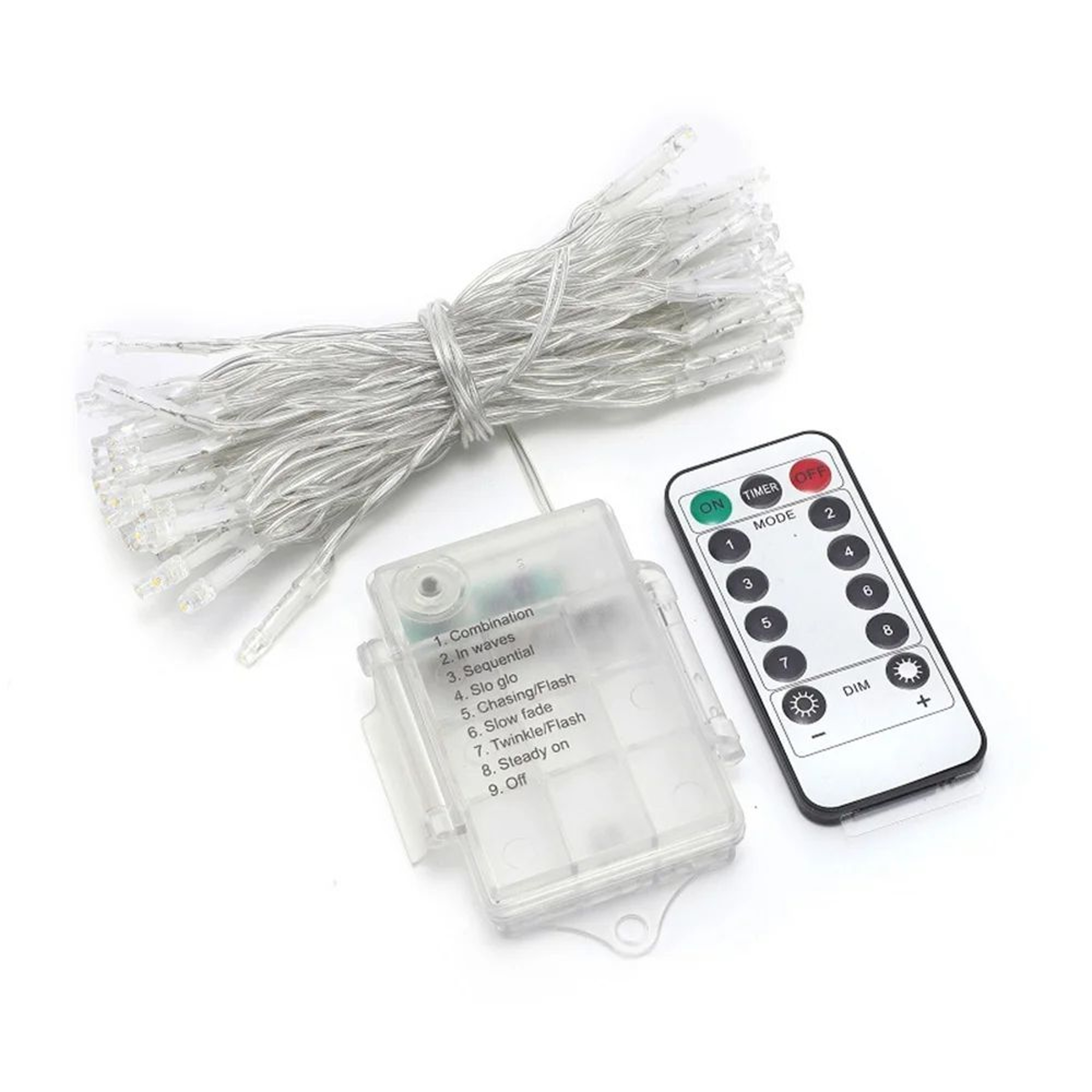 Battery Powered LED String Lights With Remote And Timer 2