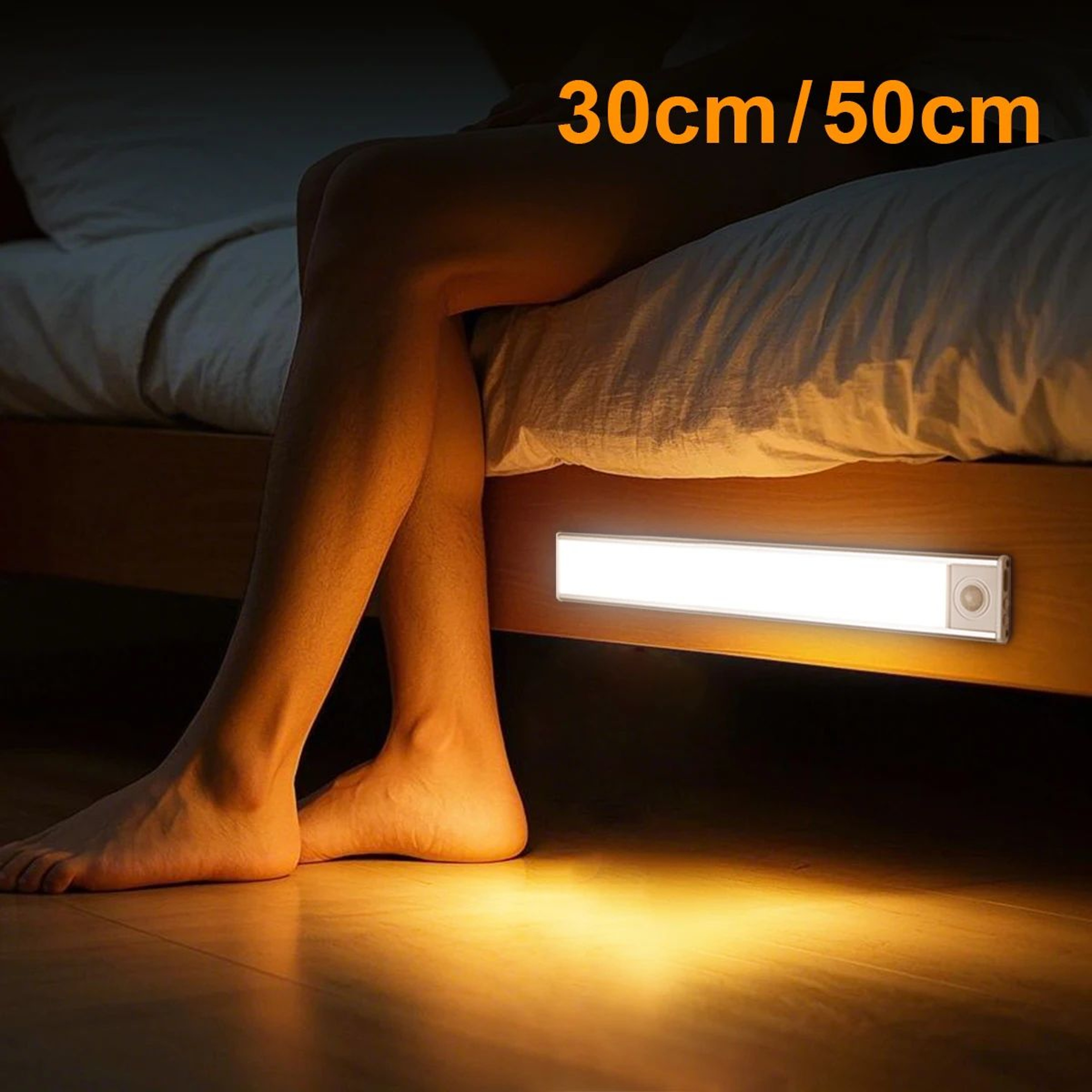 Rechargeable Motion Sensor LED Light Bar With Magnetic Mount 4