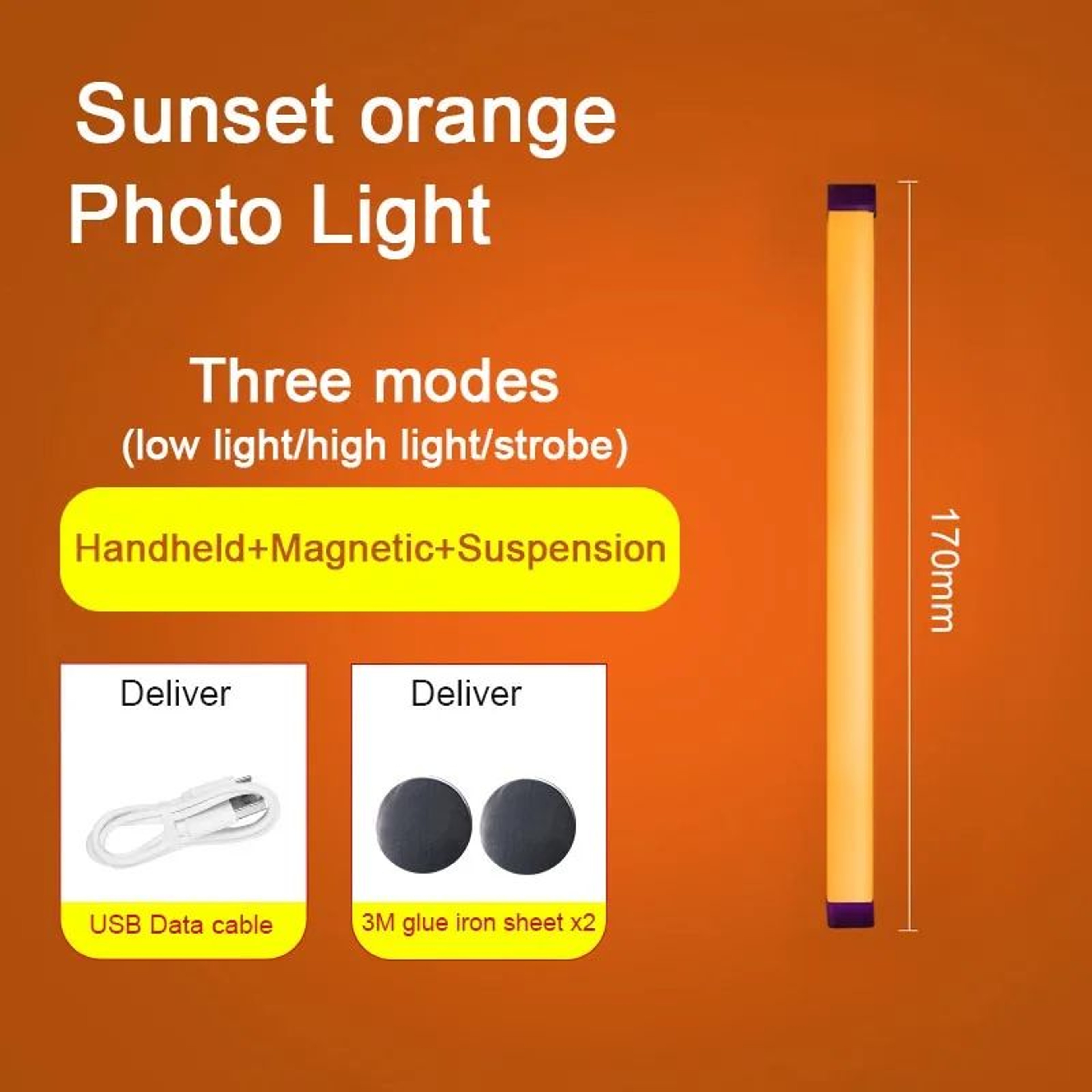 Rechargeable LED Video Light Wand For Photography And Vlogging 8