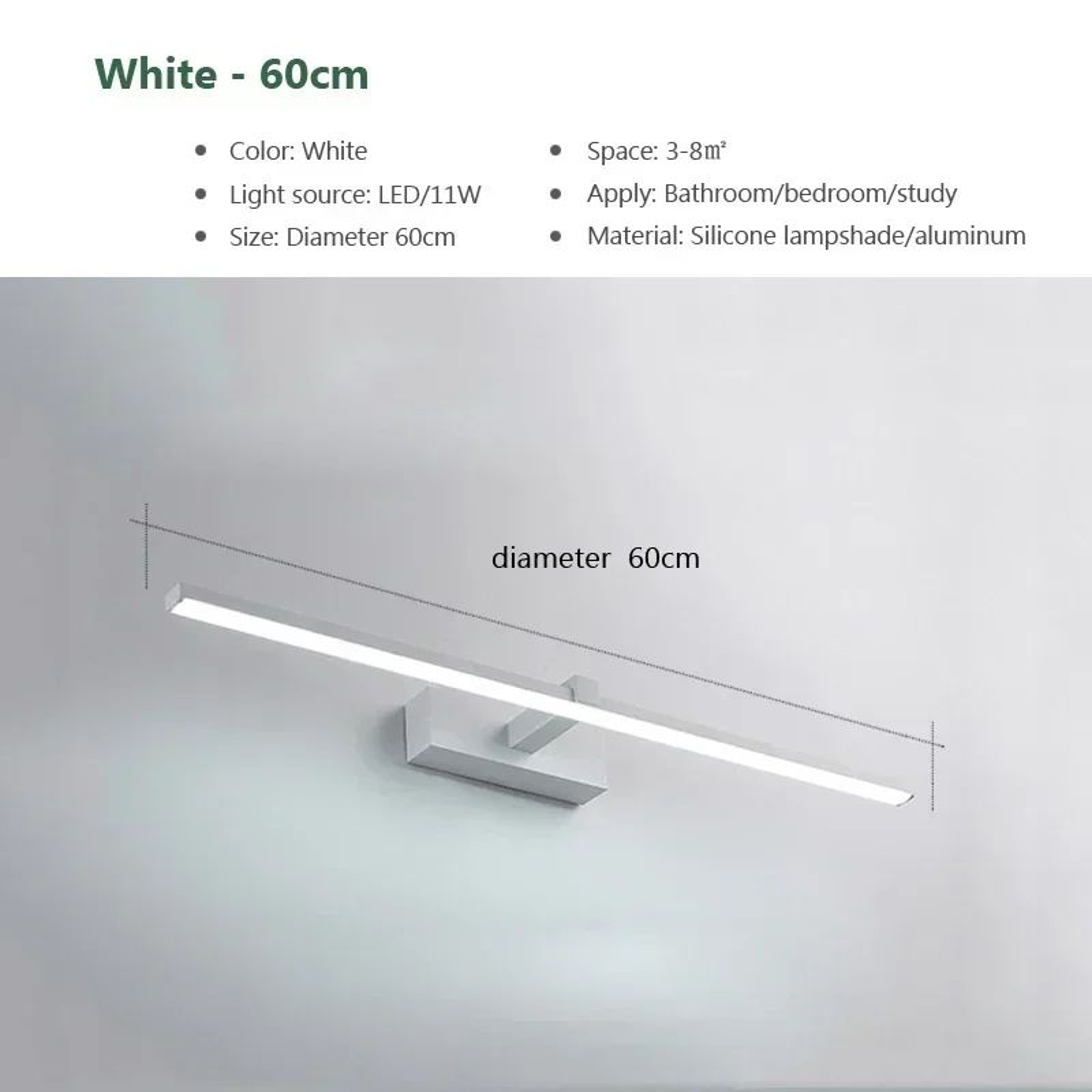 Modern LED Vanity Mirror Wall Light For Bathroom And Makeup 7