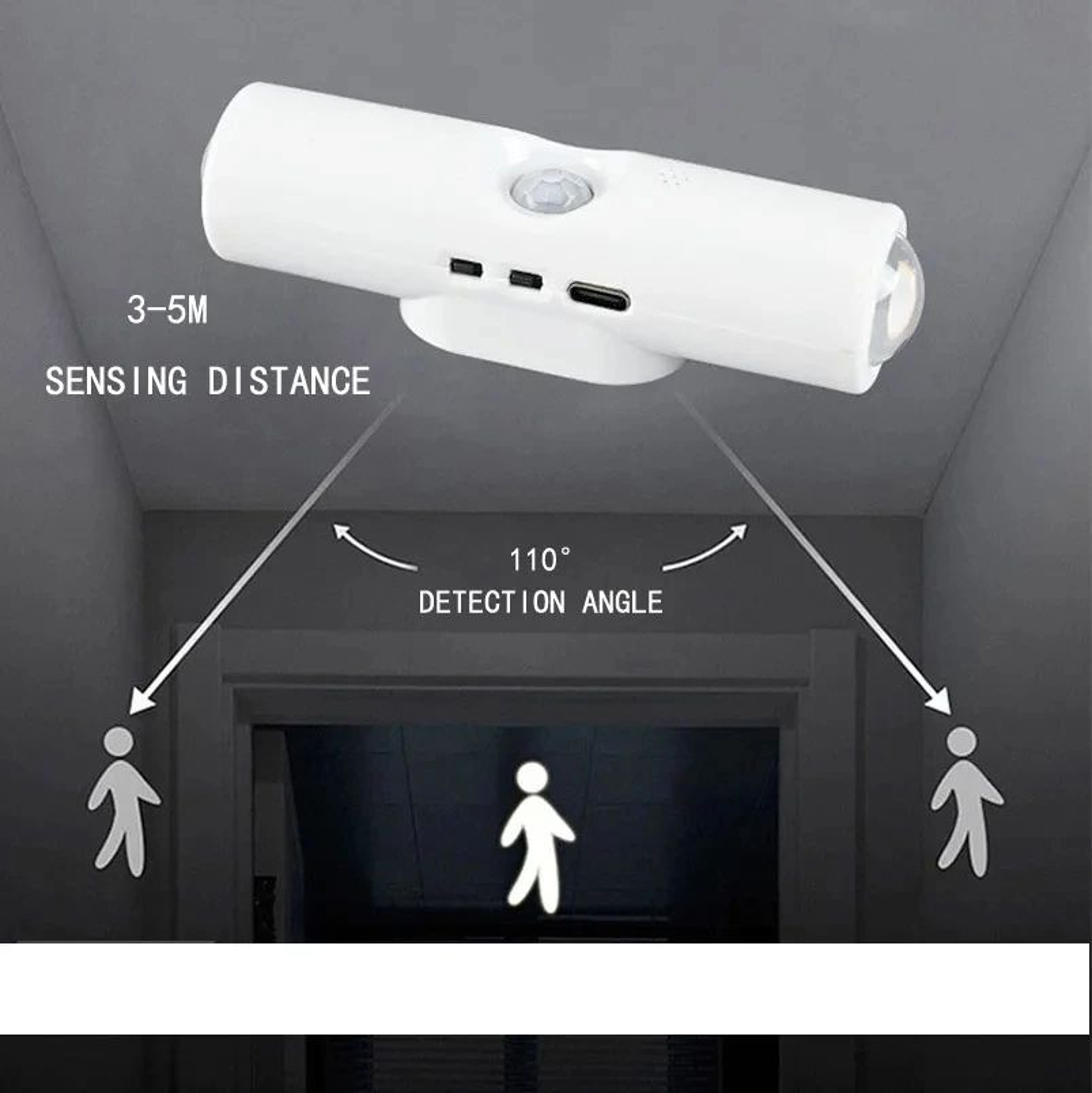Smart RGB Gradient Motion Sensor Rechargeable Wall Light 3