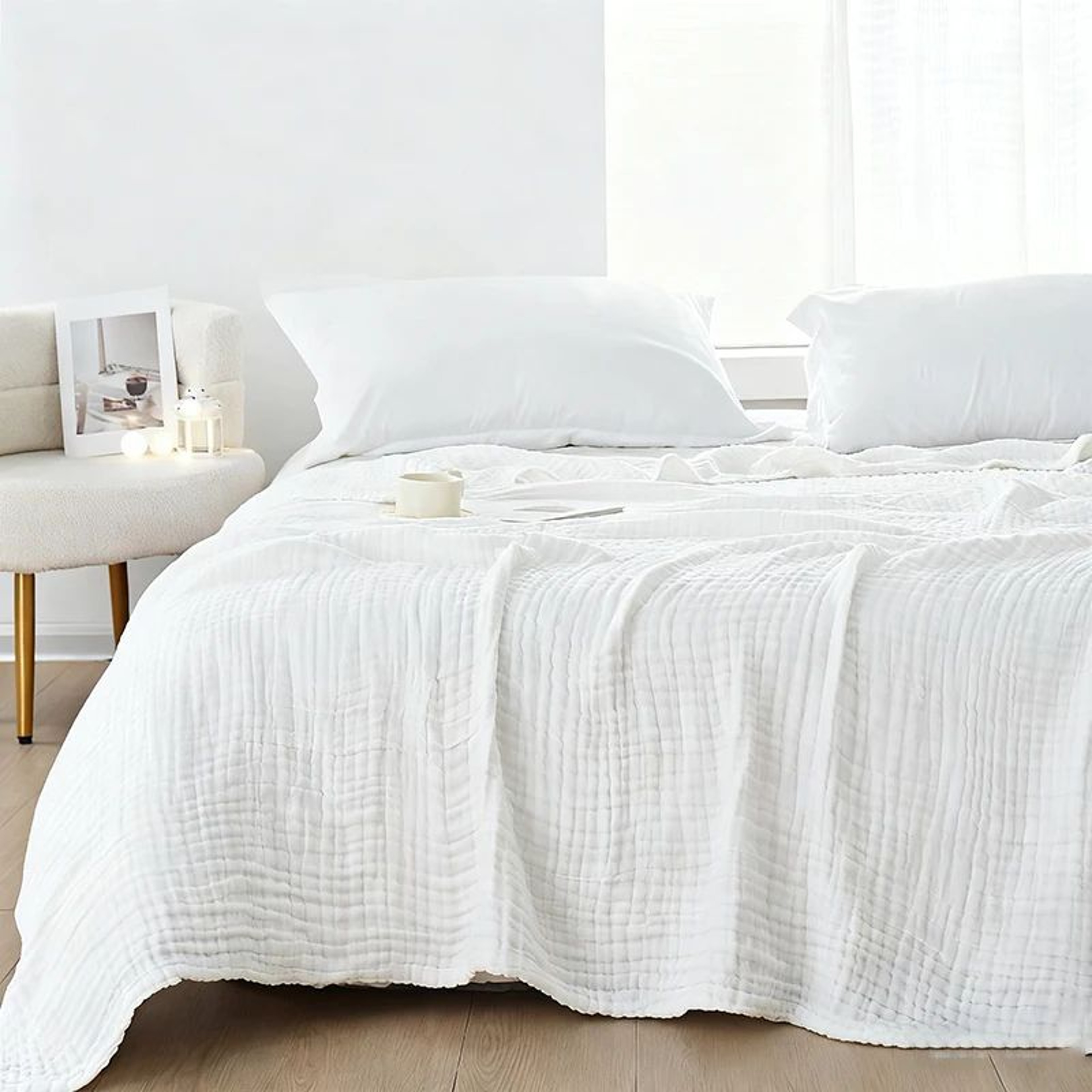 Six Layer Cotton Muslin All Season Throw Blanket 9