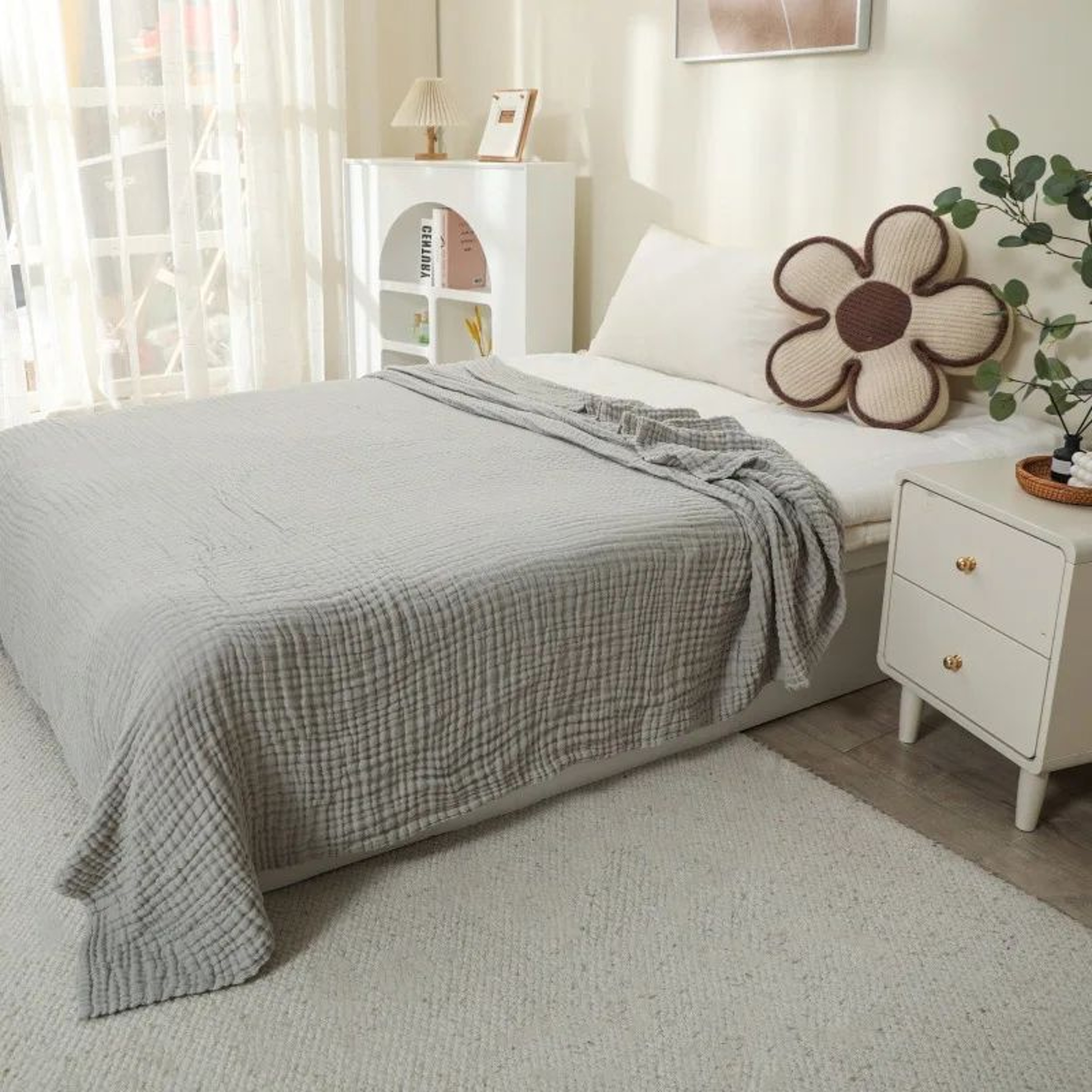 Six Layer Cotton Muslin All Season Throw Blanket 14