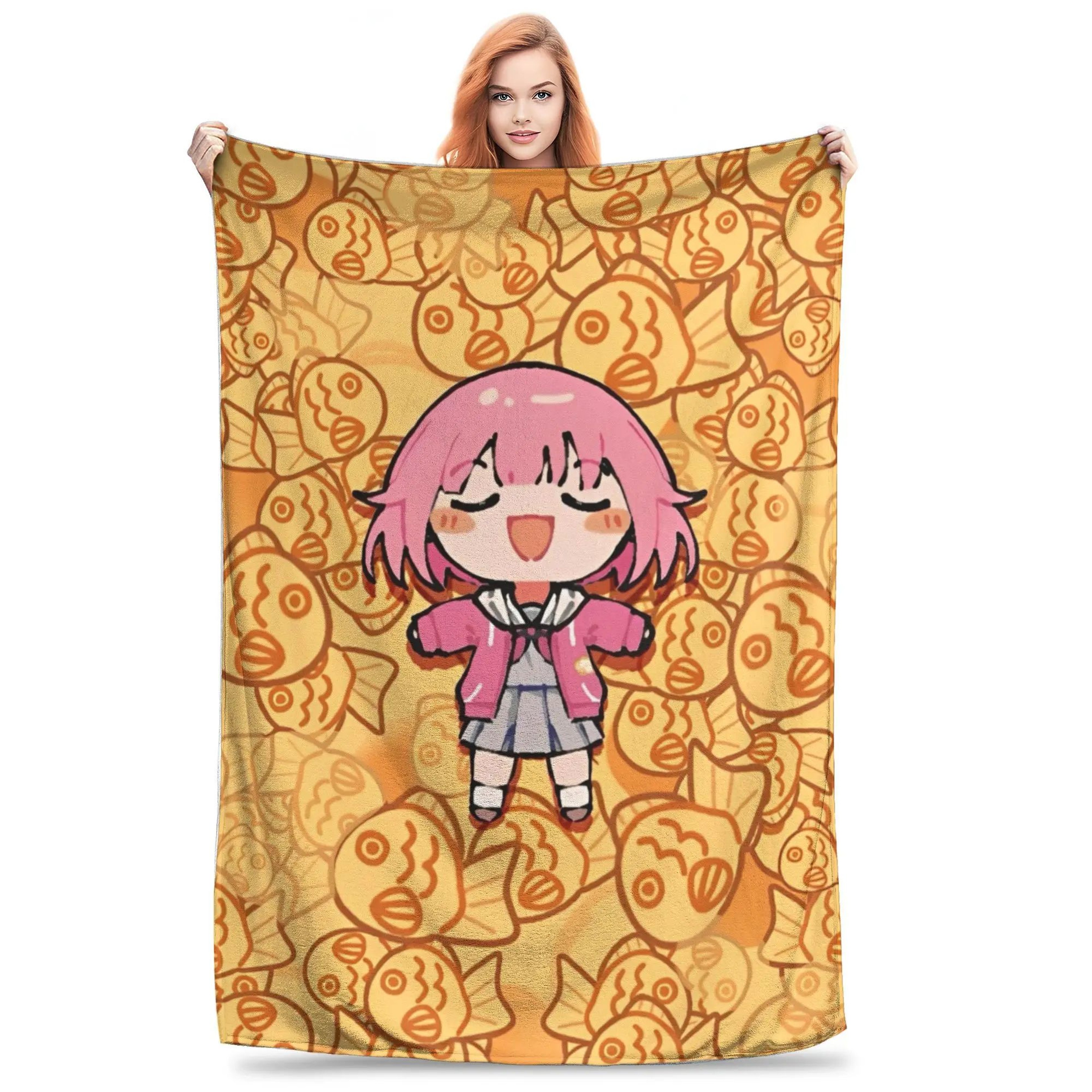 Yoisaki Kanade Project Sekai Soft Flannel Throw Blanket 8