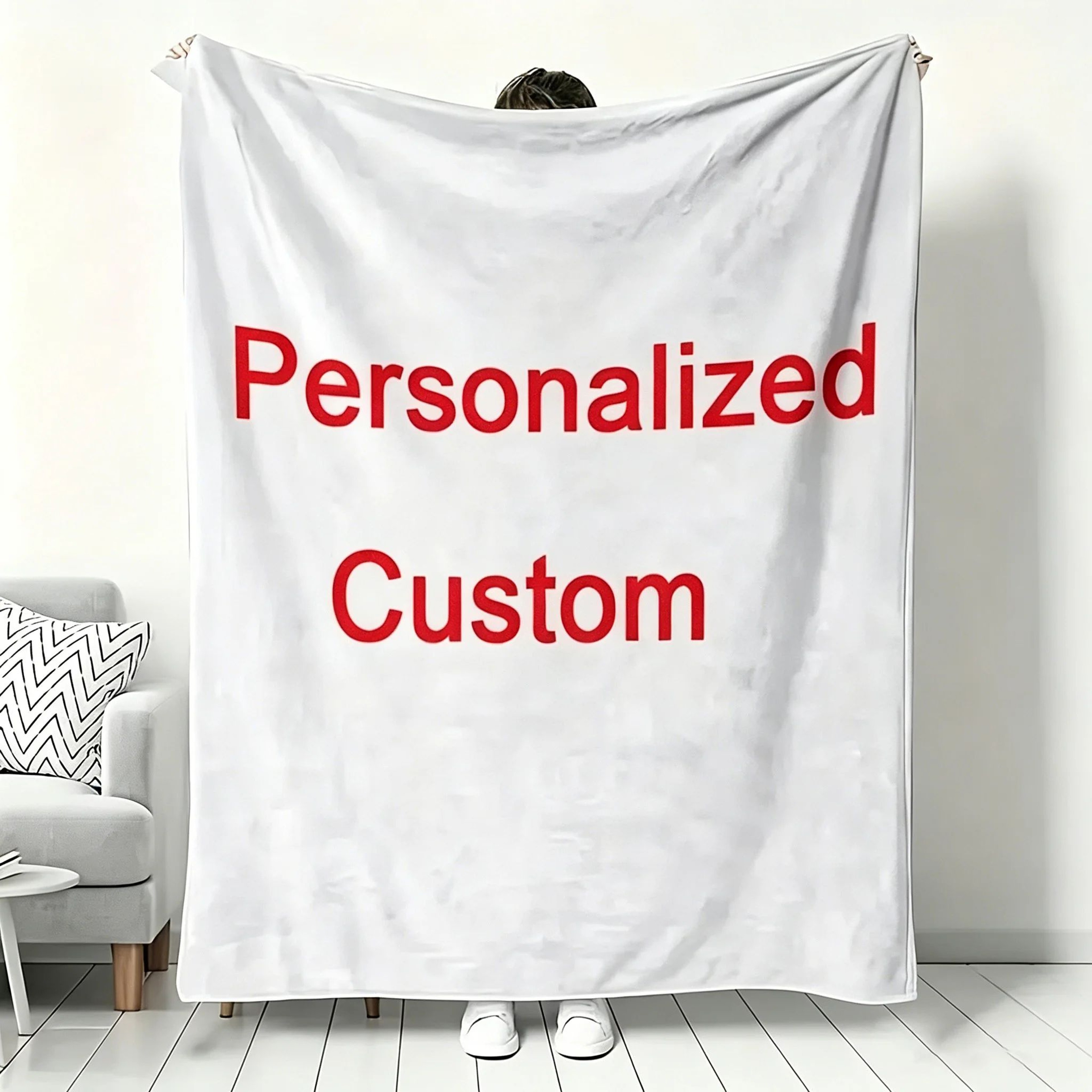 Personalized Custom Picture Soft Cozy Throw Blanket 0