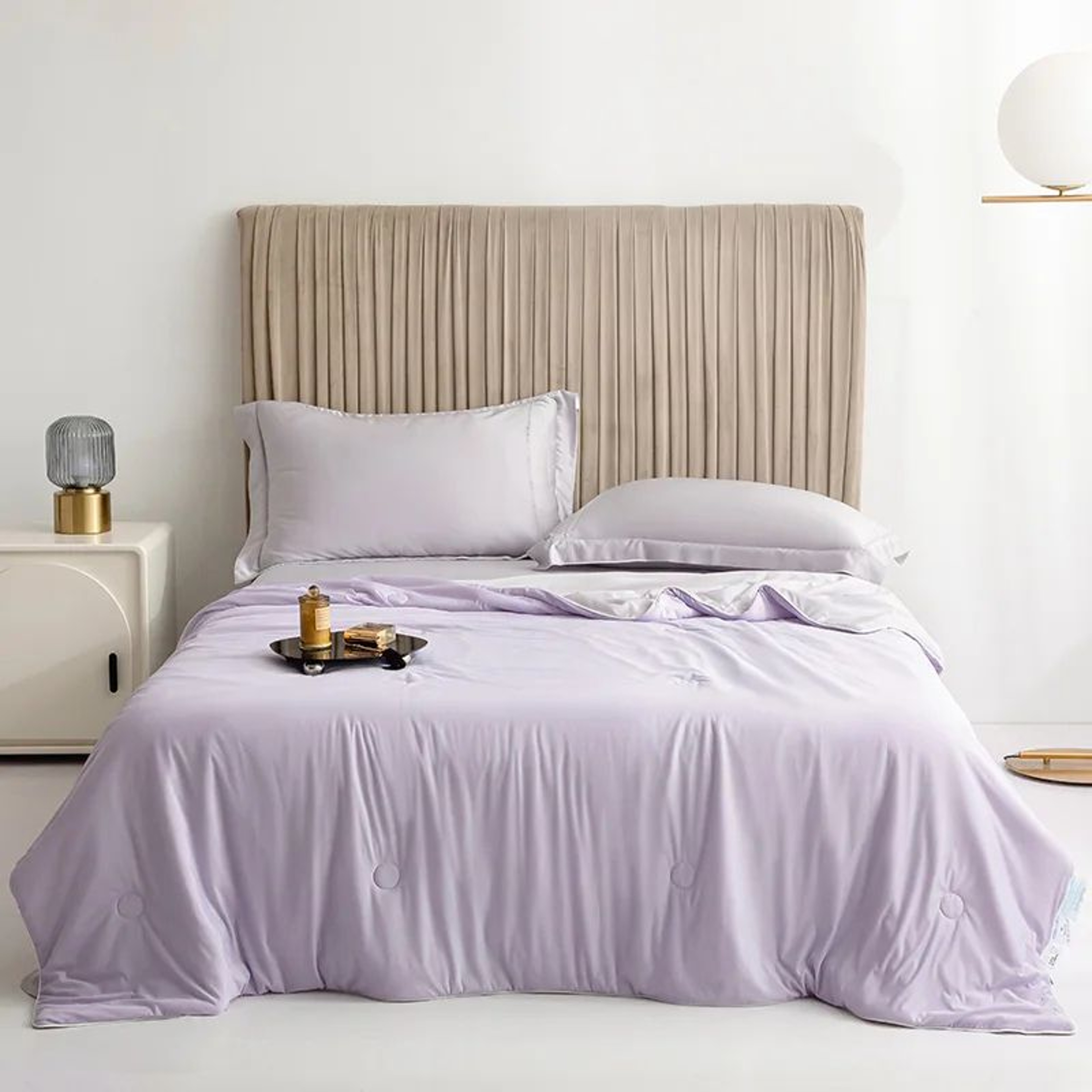 Ice Silk Lightweight Summer Cooling Comforter Blanket 15