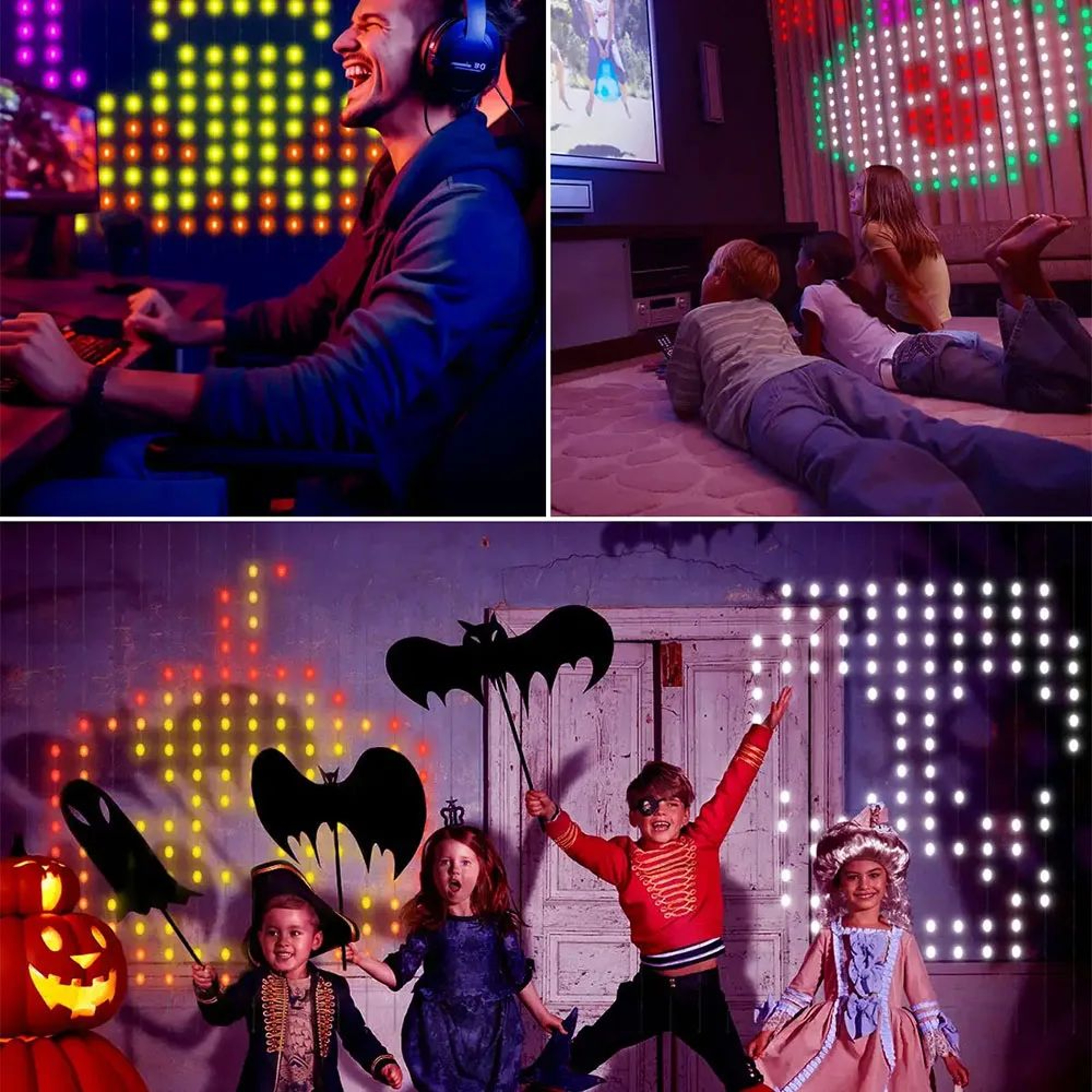 RGB Smart LED Curtain Lights With Music Sync 5