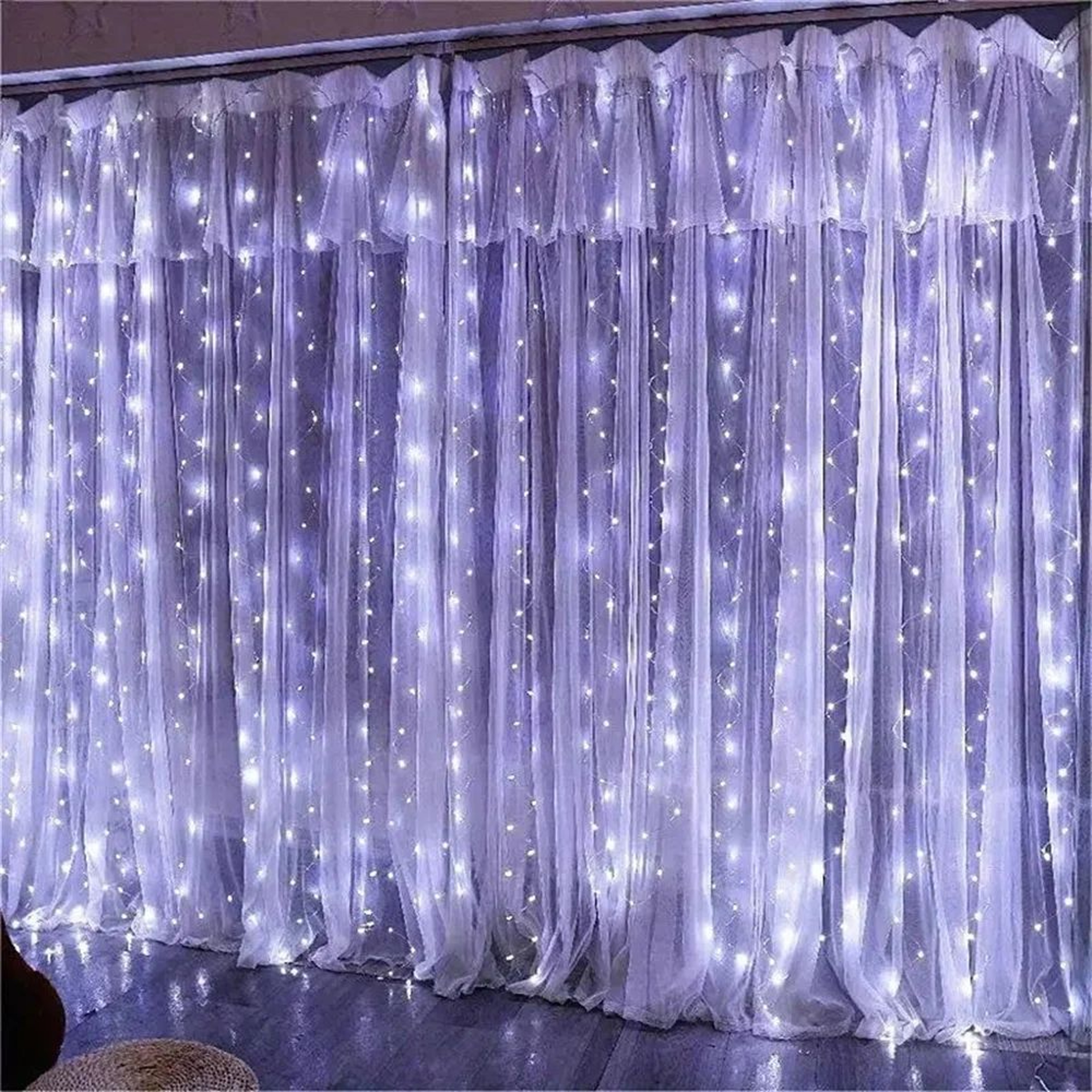 USB LED Curtain Lights With Remote And 8 Modes 7