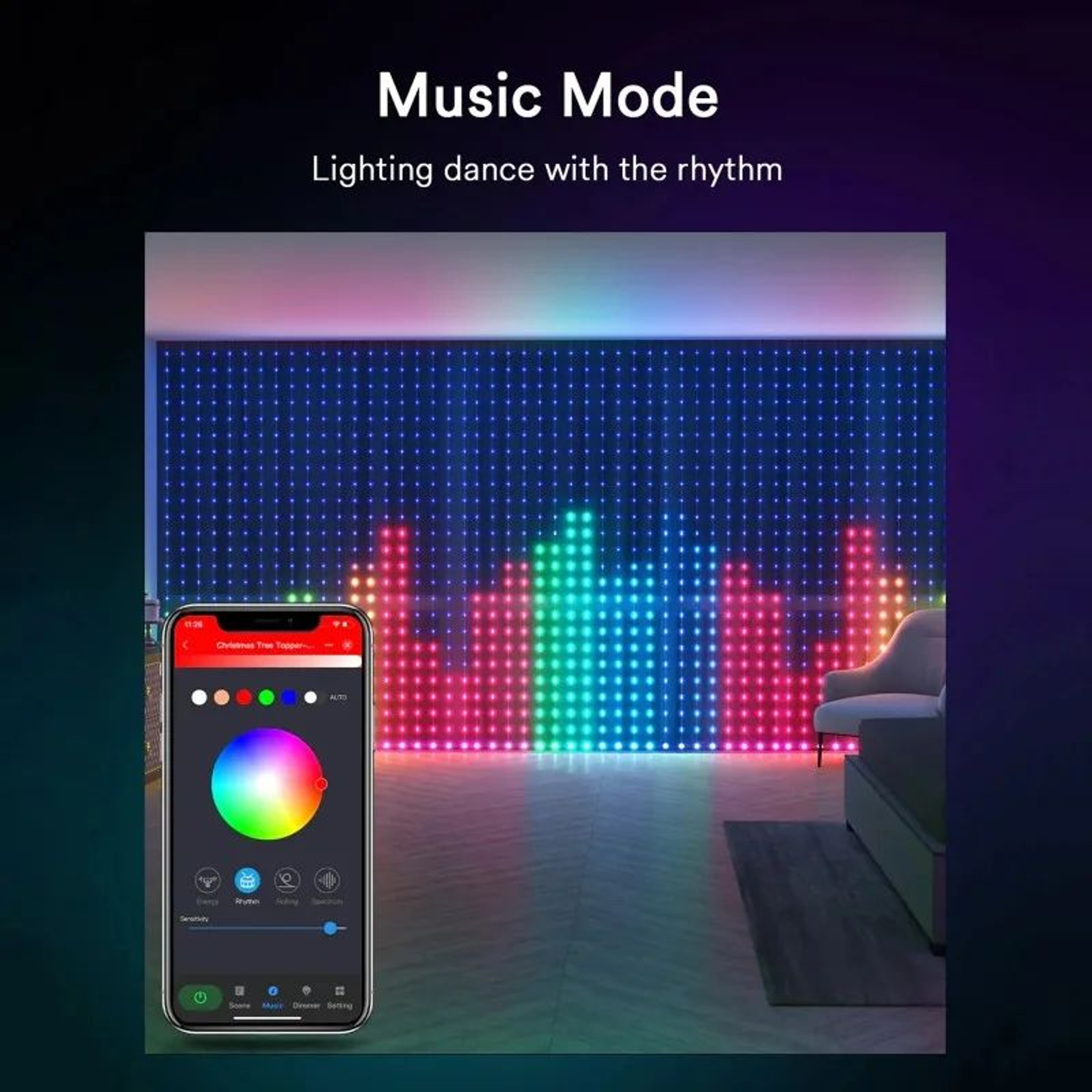 Smart Color Changing LED Backdrop Wall Decor 2
