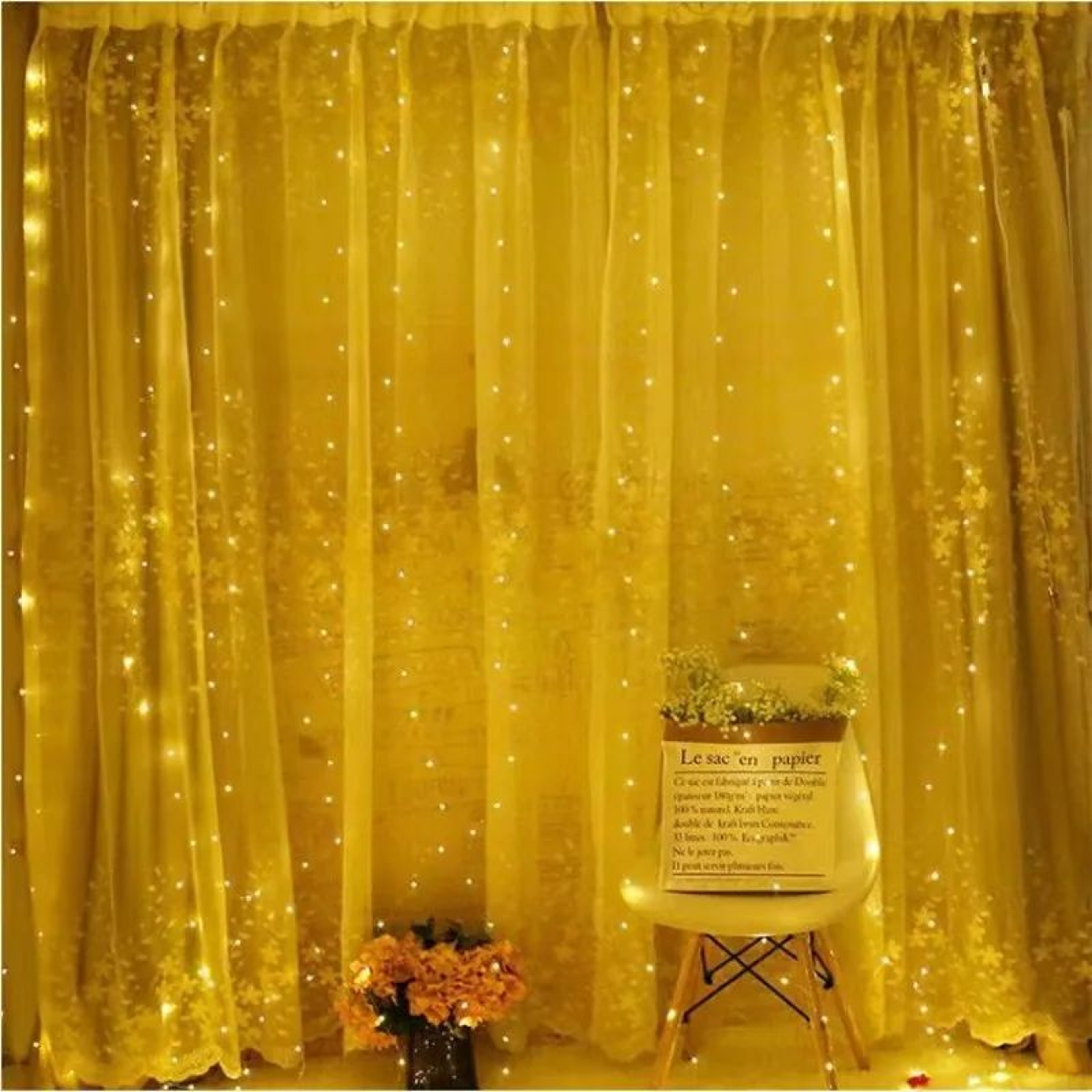 USB LED Curtain String Lights For Holiday And Party Decor 2